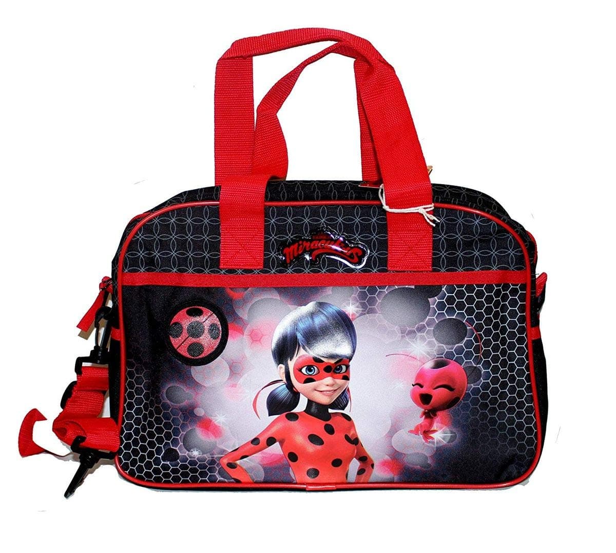 Vadobag Shoulderbag Miraculous Tales Of Ladybug Unisex Kids’ Bag, Red (Black), 12x27x38 centimeters (B x H x T)
