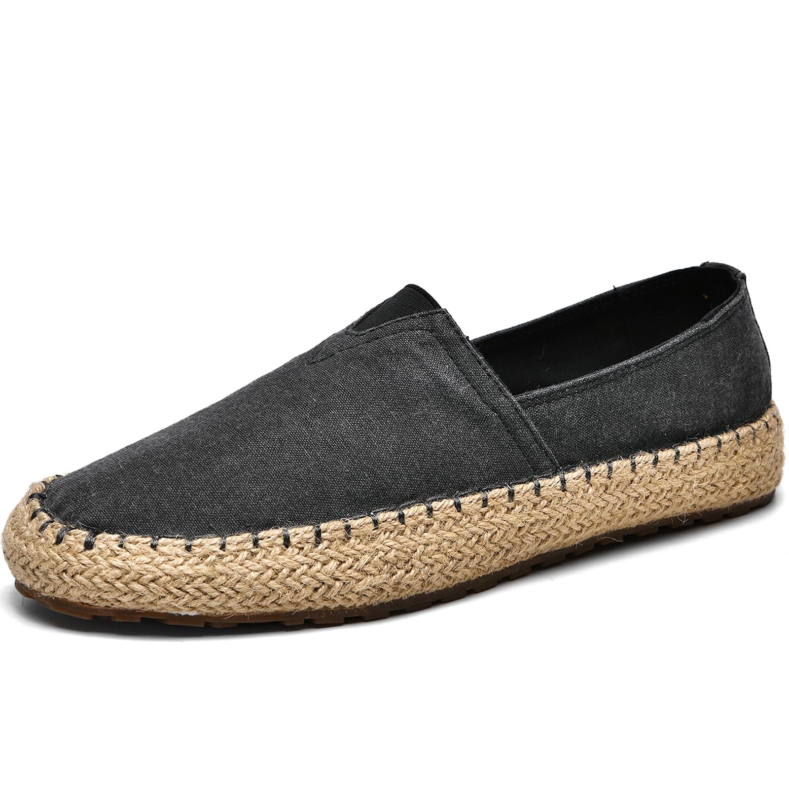 Men's Fashion Casual Cloth Shoes Canvas Slip-on Loafers Espadrille Leisure Walking Sneakers Moccasins Boat Shoes