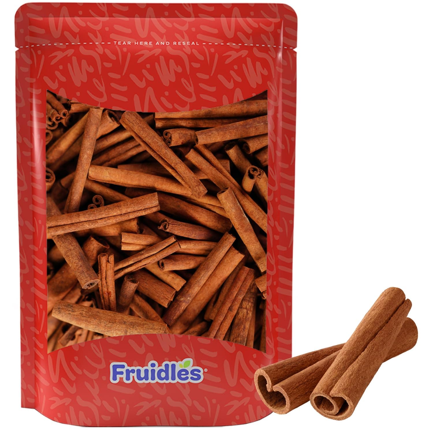 Fruidles Cinnamon Sticks, 4 Oz Premium Grade Harvested Natural Cassia Cinnamon, Strong Aroma, Perfect for Baking, Cooking & Beverages, Kosher Certified -
