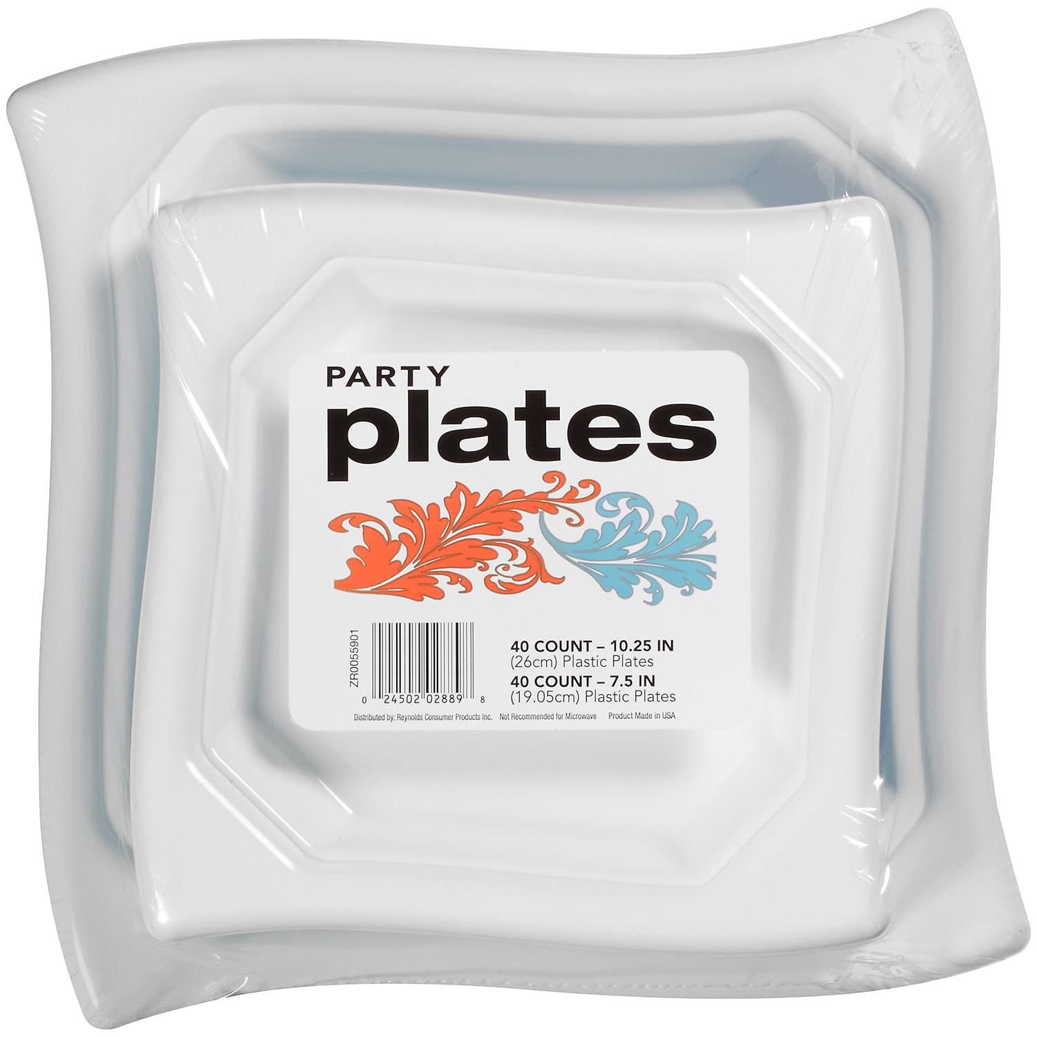 Designer Dinnerware Party Plates Combo - 80 ct