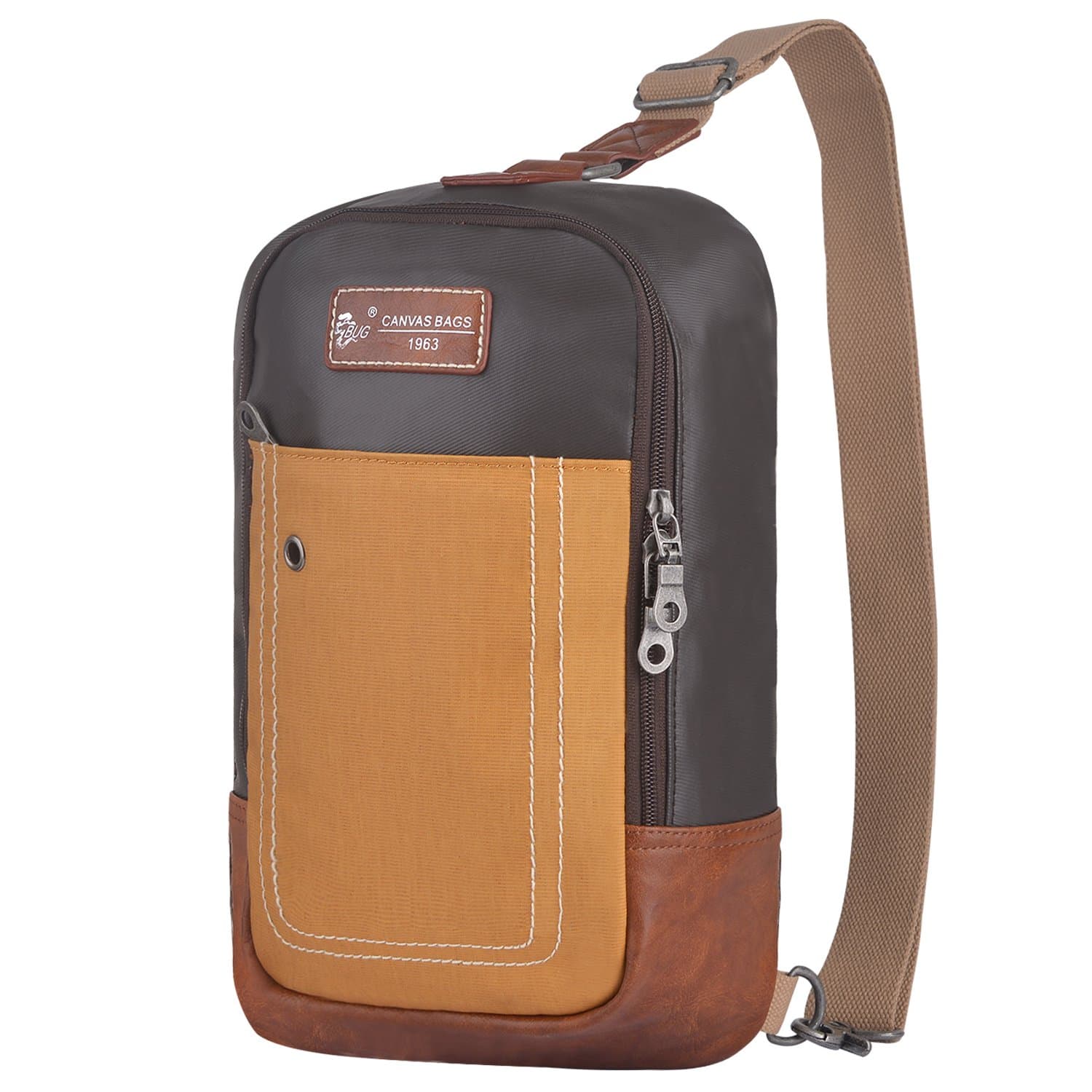 Sling Backpack Anti-theft Canvas Bag One Strap Crossbody Shoulder Travel Sport Hiking Daypacks for Men Women Waterproof