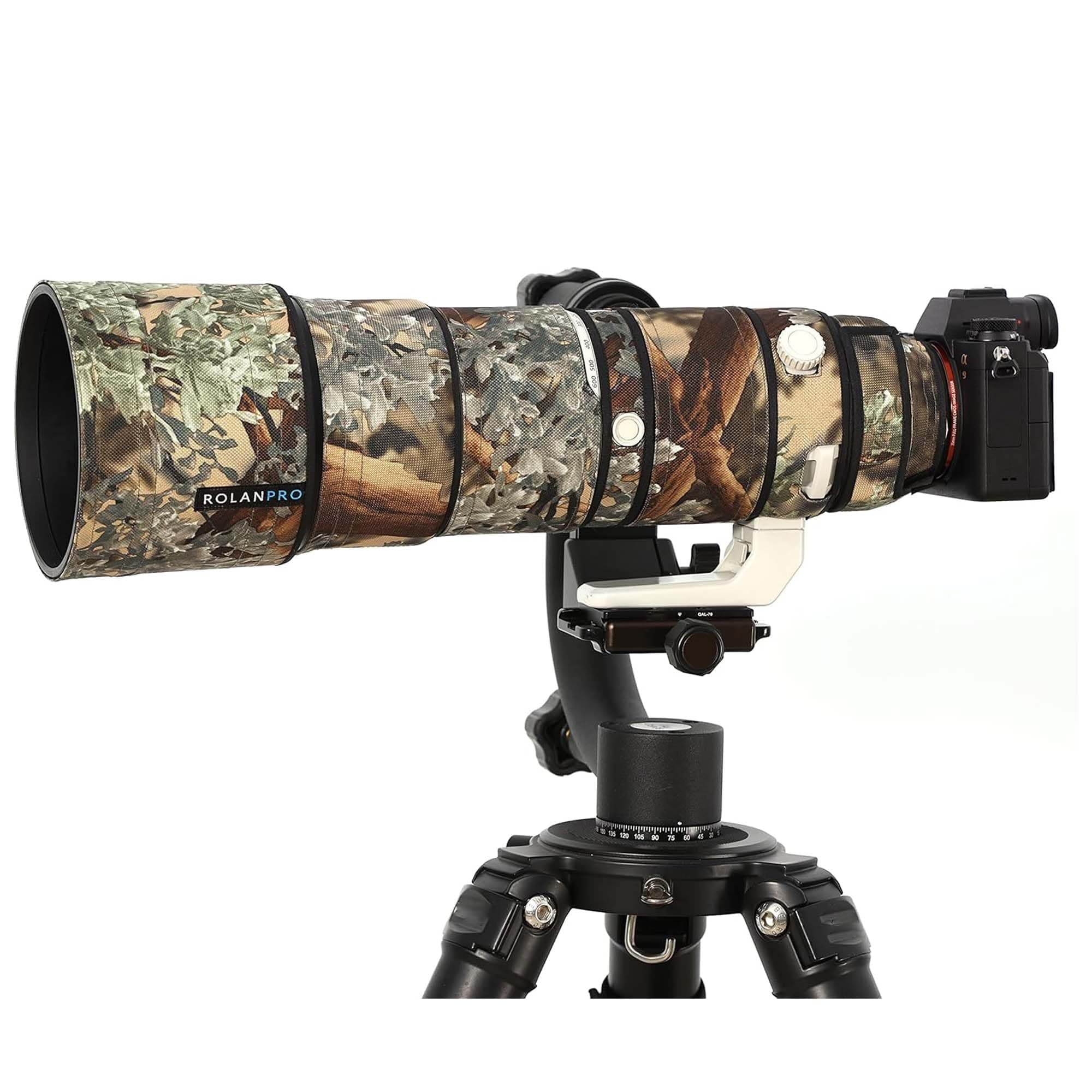 ROLANPRO Camoflage Lens Cover for Sony FE 200-600mm F5.6-6.3 G OSS Coat Lens Protective Sleeve Case-#14 Waterproof