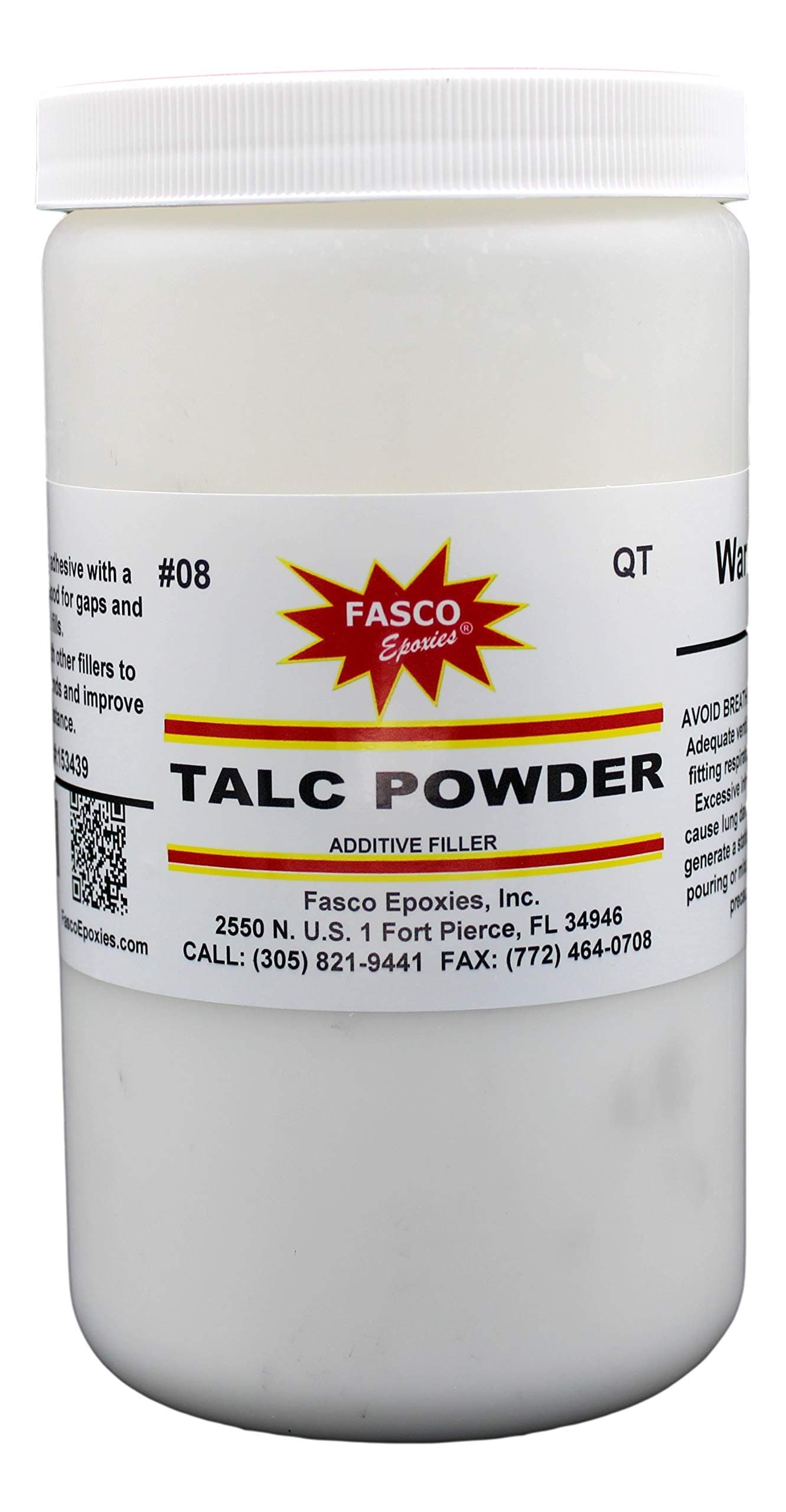 Fasco Epoxies Pure Talc Powder Quart