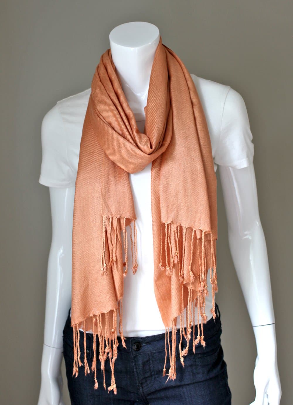 Anika Dali Premium Solid Color Pashmina Scarf/Shawl/Wrap (Camel)