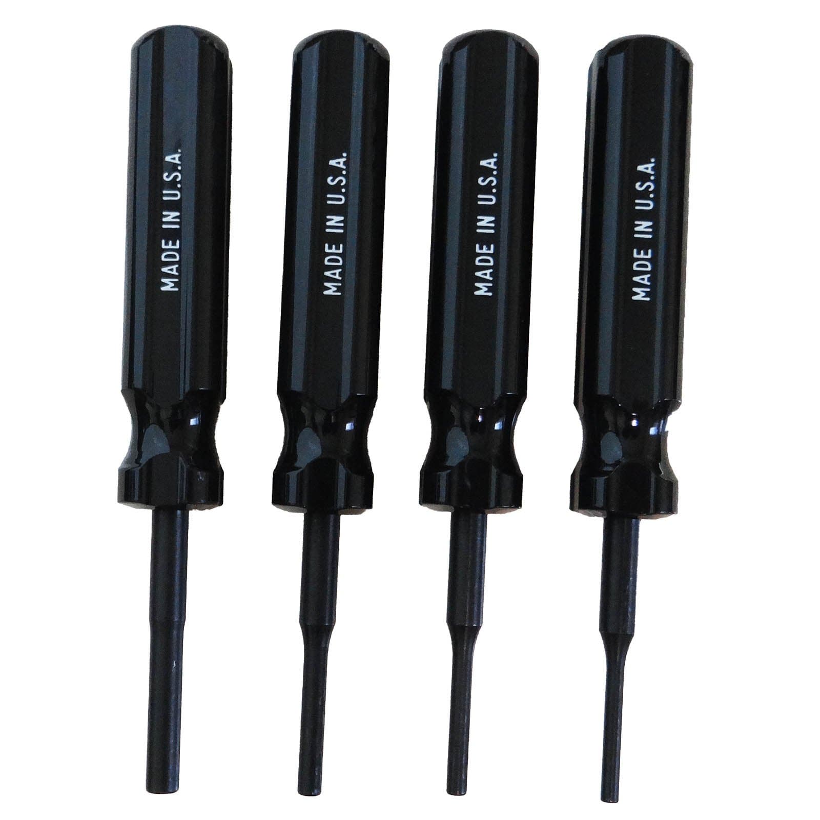 Squirrel Daddy 5" Large Handle Pro Series Hollow End Roll Pin Starter Punch Set Holds pins 1/16" to 1/8"