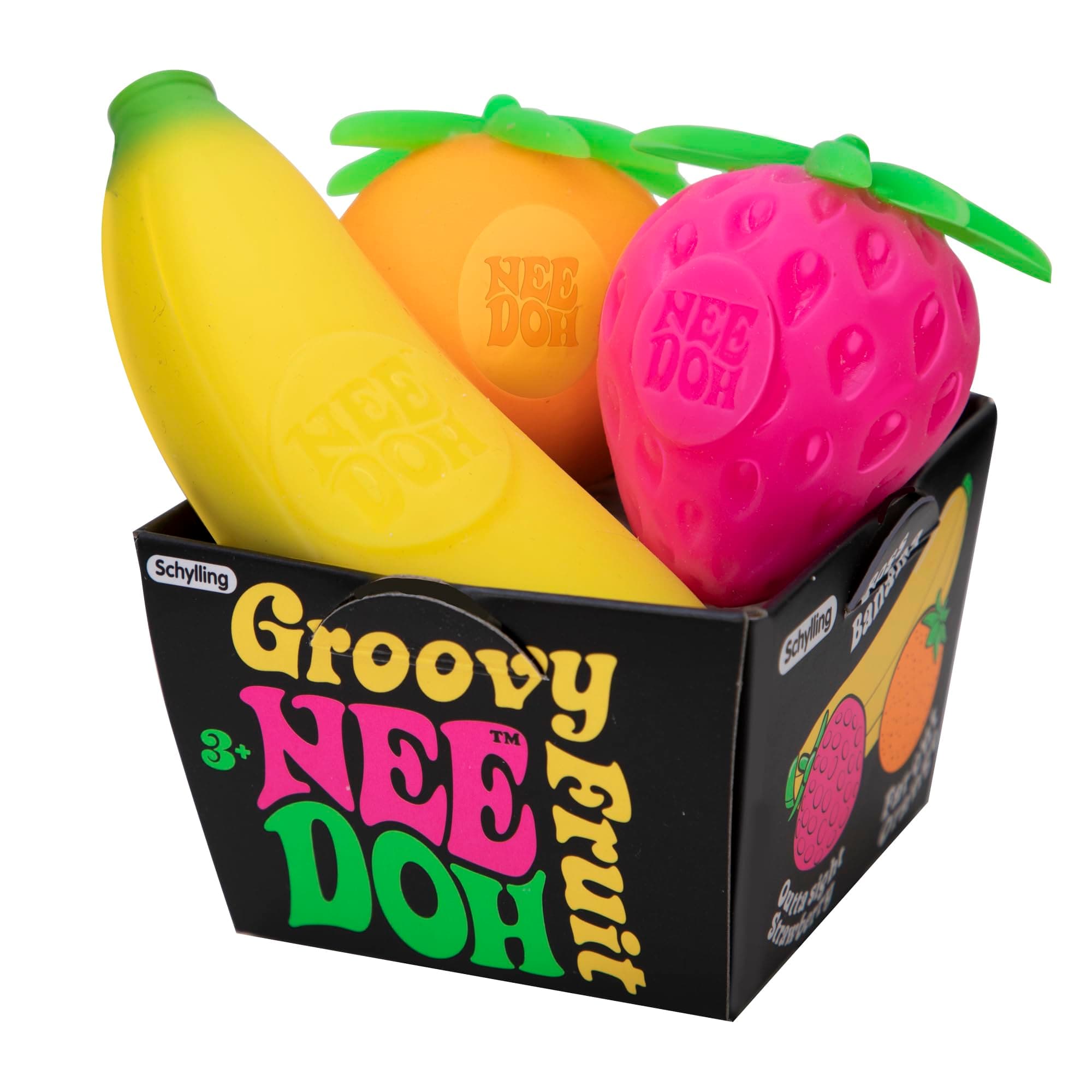 Schylling Nee Doh Groovy Fruit - Novelty Toy (GFND)