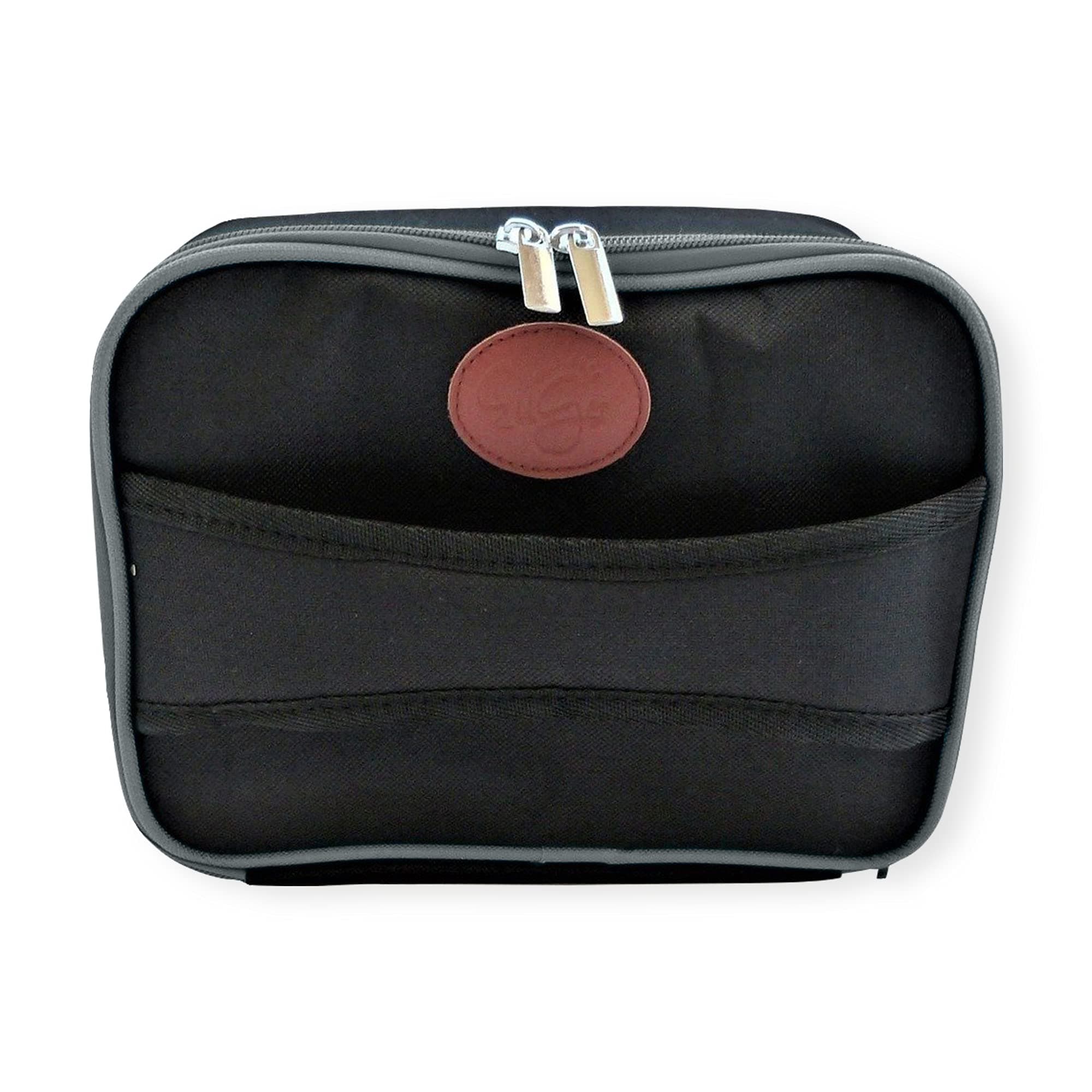 Insulated Diabetes Supplies Travel Case and Organizer, Medical Supplies Bag 9” x 7” x 4” - Classic Black & Gray