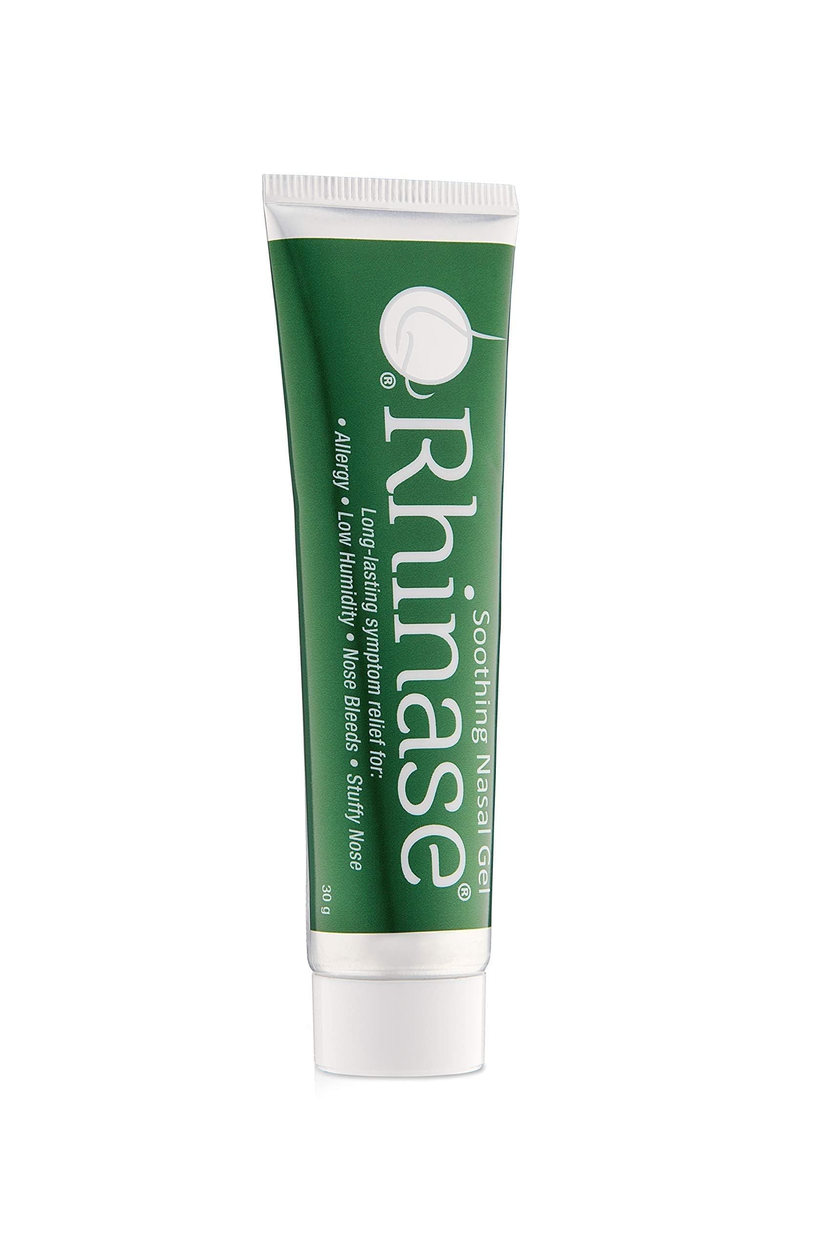Rhinase Nasal Lubricating Gel 1 oz for Dry Nose, Allergy and to Prevent Nosebleeds Caused by Nasal Dryness