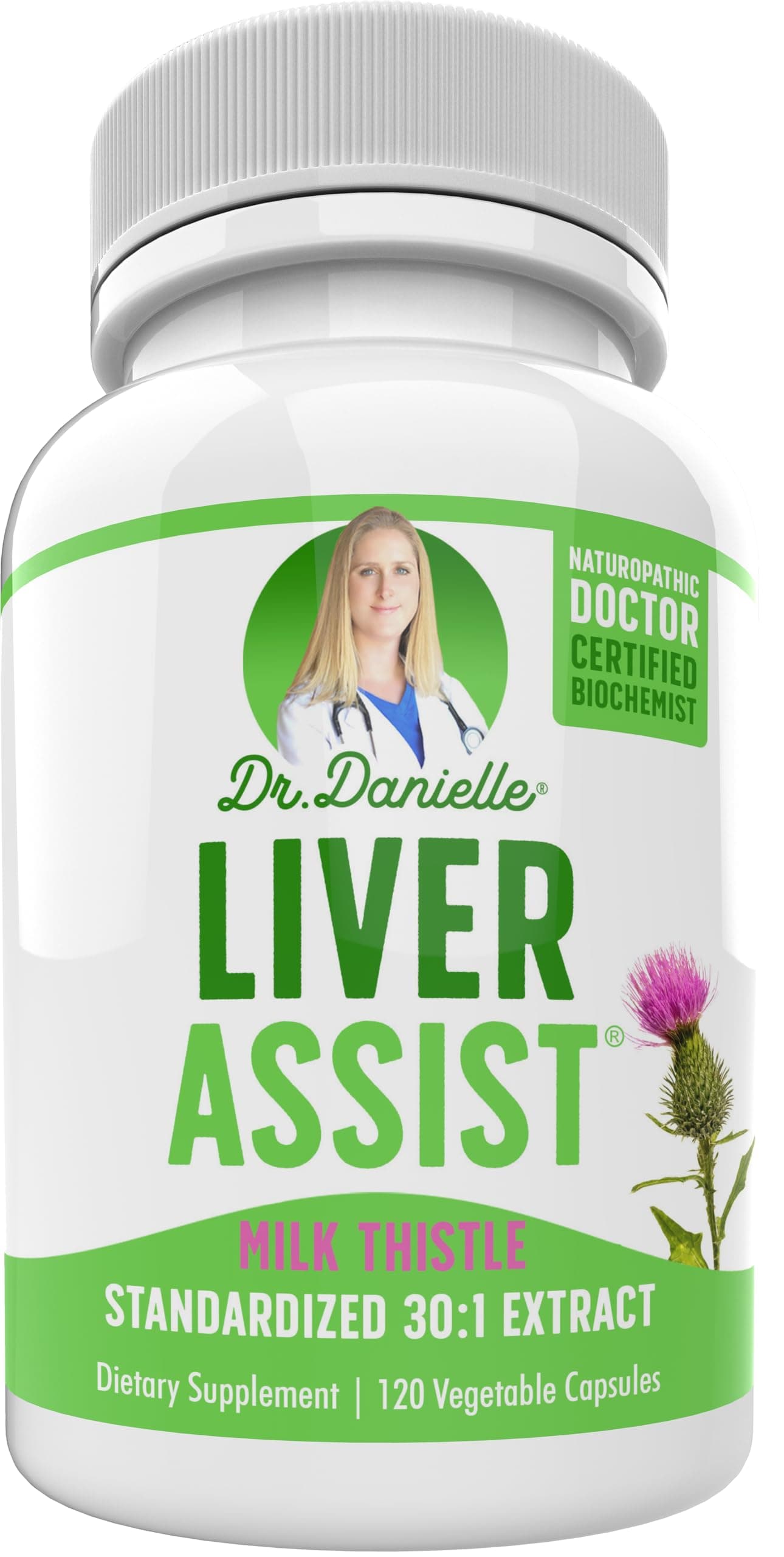 Best Liver Supplements with Milk Thistle - Organic Liver Cleanse Detox & Cleanse - Liver Support for Men and Women - Liver Detox Cleanse Repair - 120 Capsules by Dr.
