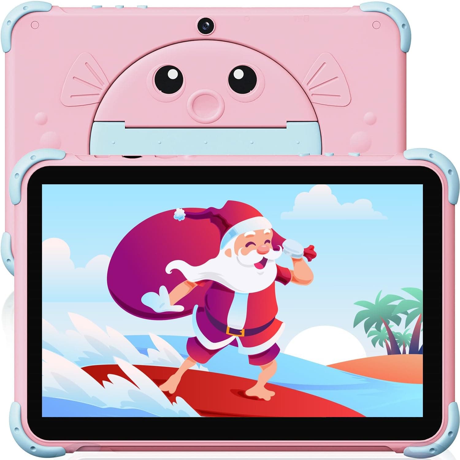 Kids Tablet 10 inch, Android Toddler Tablet for Kids with Case, Dual Cameras, Parental Control,Pre-intalled Apps, 32GB (512TB TF Card Expandable),Great Tablets for Toddlers and Children (Pink)