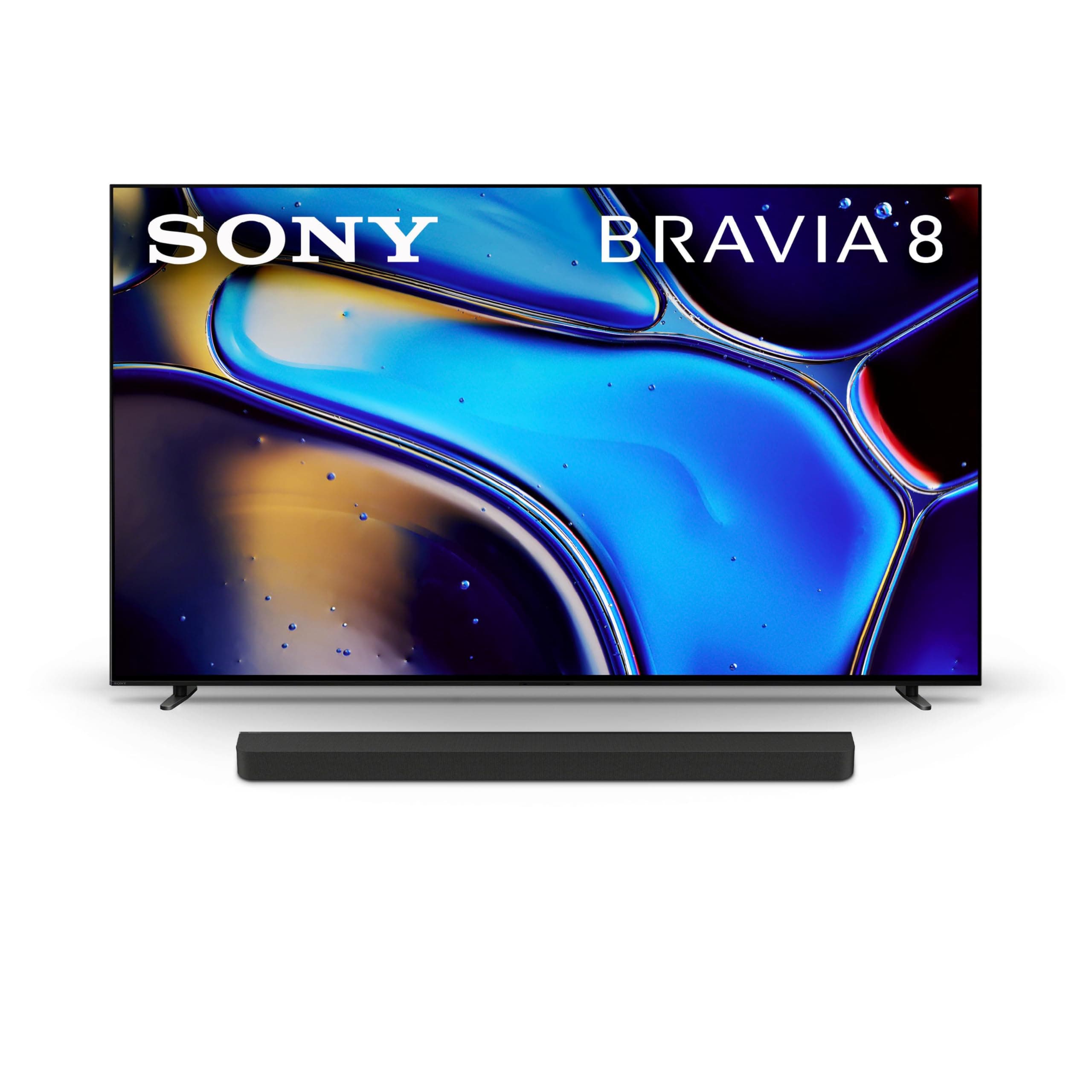 Sony 55 Inch OLED 4K Ultra HD TV BRAVIA 8 Smart Google TV with Dolby Vision HDR and Exclusive Features for PlayStation®5 (K-55XR80), 2024 Model BRAVIA Theater Bar 8 Sound Bar