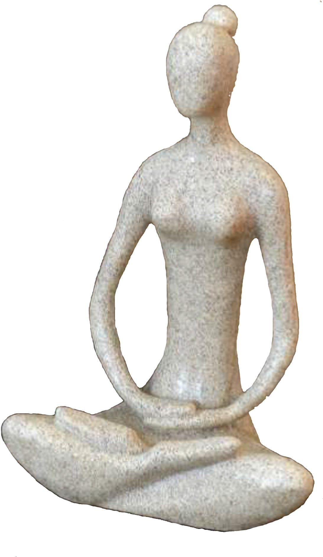 Yoga Goddess Meditating Statue 8.7 Sandstone 41436 Full Lotus