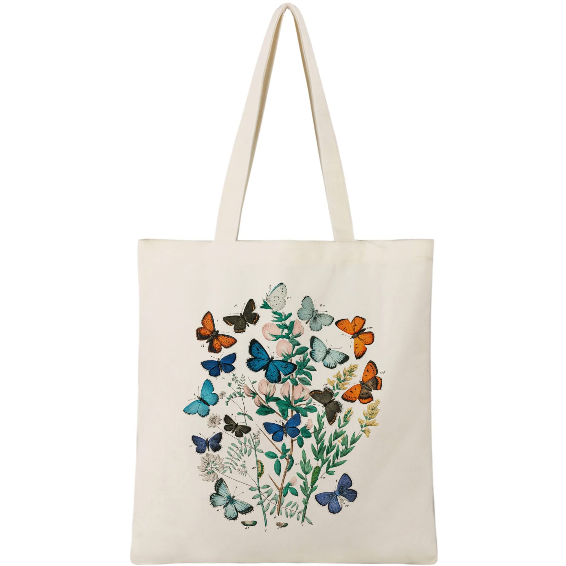 BeeGreen 12 oz Canvas Tote Bag Aesthetic Tote Bag for Women Teacher Shopping Gift Bag for Mother's Day