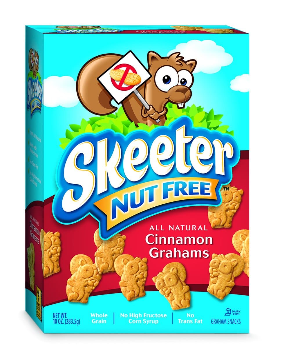 Skeeter Snacks All Natural Nut Free Cinnamon Grahams 10oz