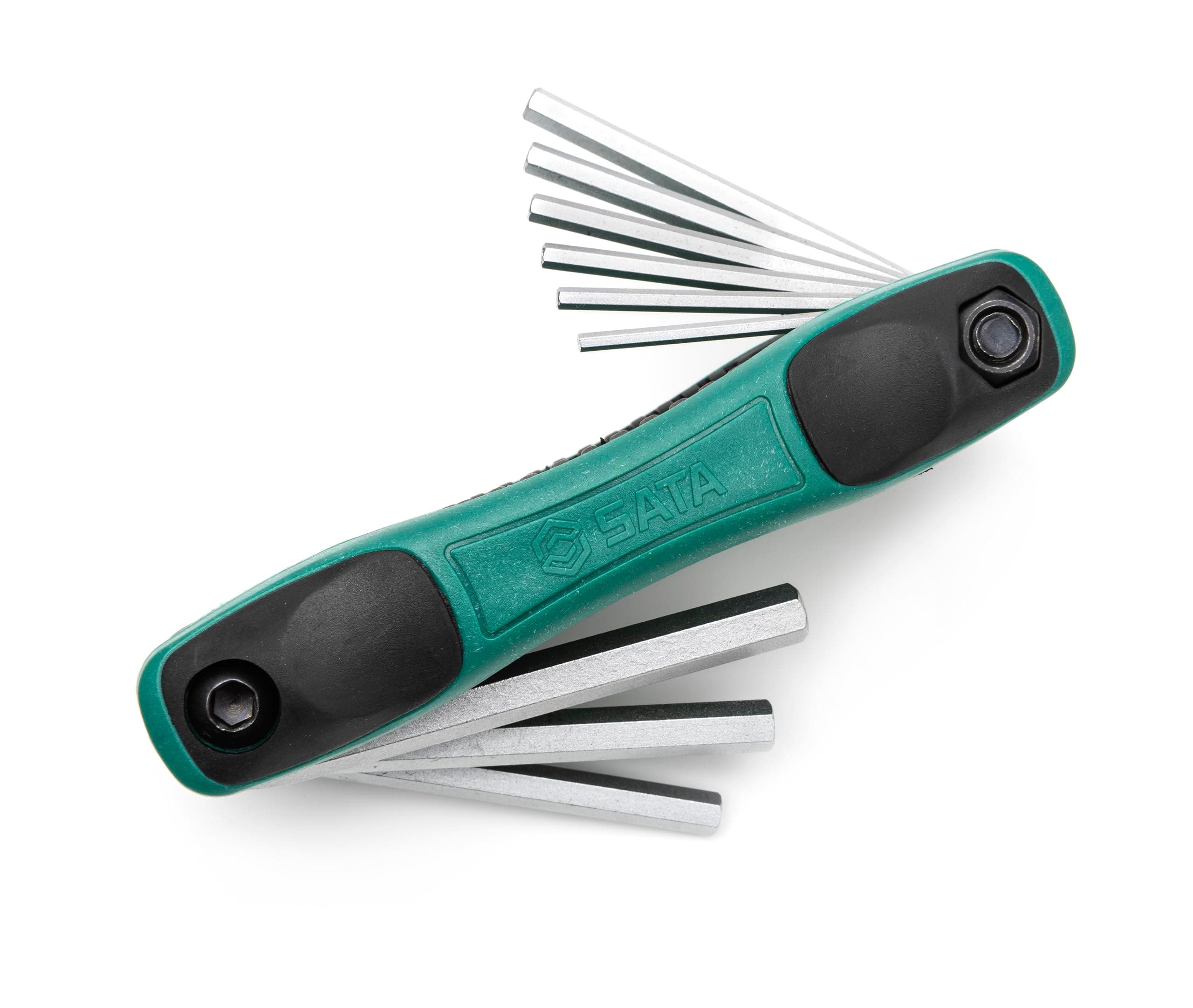 9pc Hex Key Copmact and Easy Grip Fold-Up Set SAE