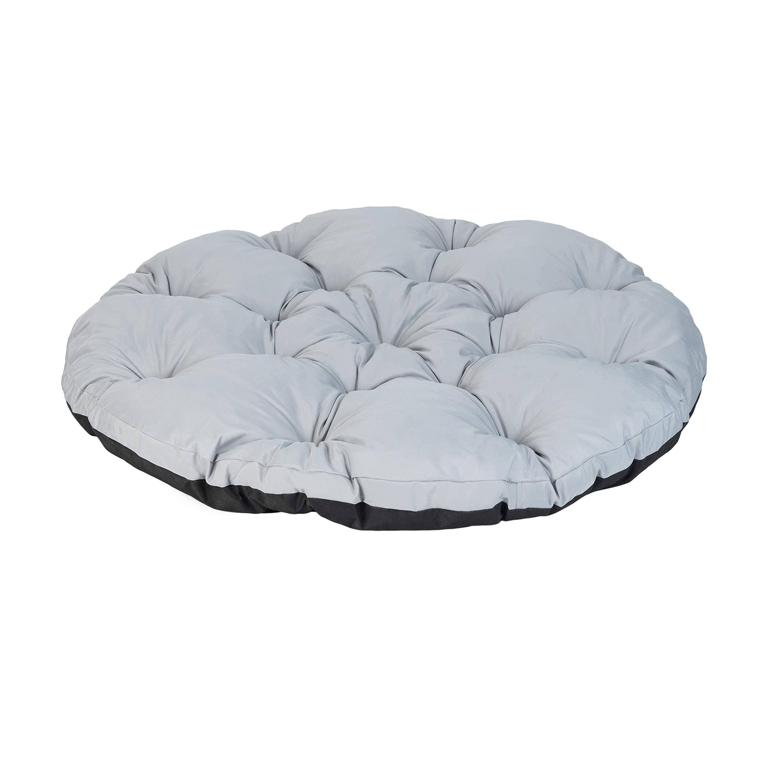 Gardenista Outdoor Round Papasan Chair Cushion | Water Resistant Hanging Patio Indoor Garden Swing Seat Pads | Comfy & Durable Tufted Rattan Furniture Cushions | Hammock Egg Chair Pad (Grey)