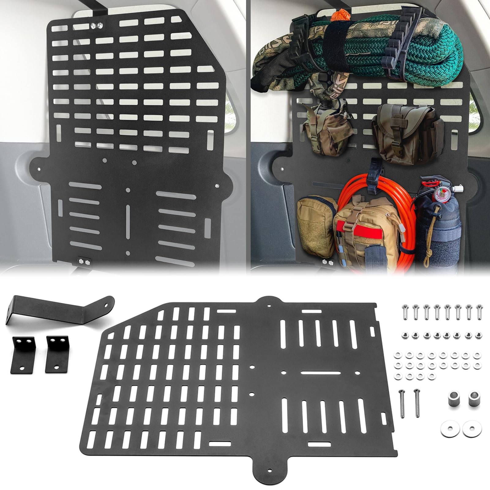 WeiSen FJ Cruiser Molle Panel Rear Window Drivers Side Cargo Area Panel Compatible with 2007-2014 Toyota FJ Cruiser