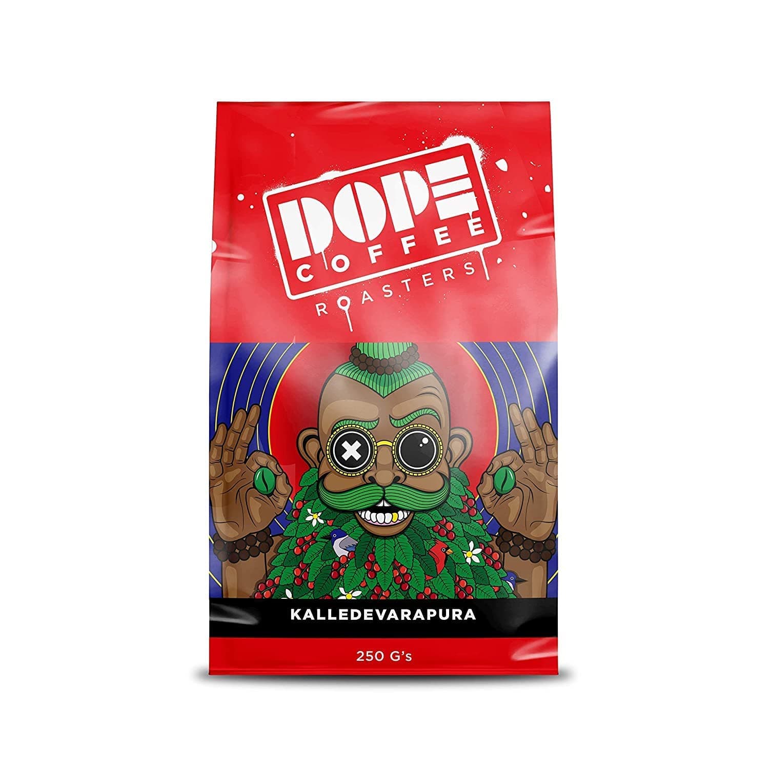 Dope Coffee Roasters Freshly Roasted Coffee, Kalledevarapura Estate (Whole Beans), 250 Gm (Pack of 1)