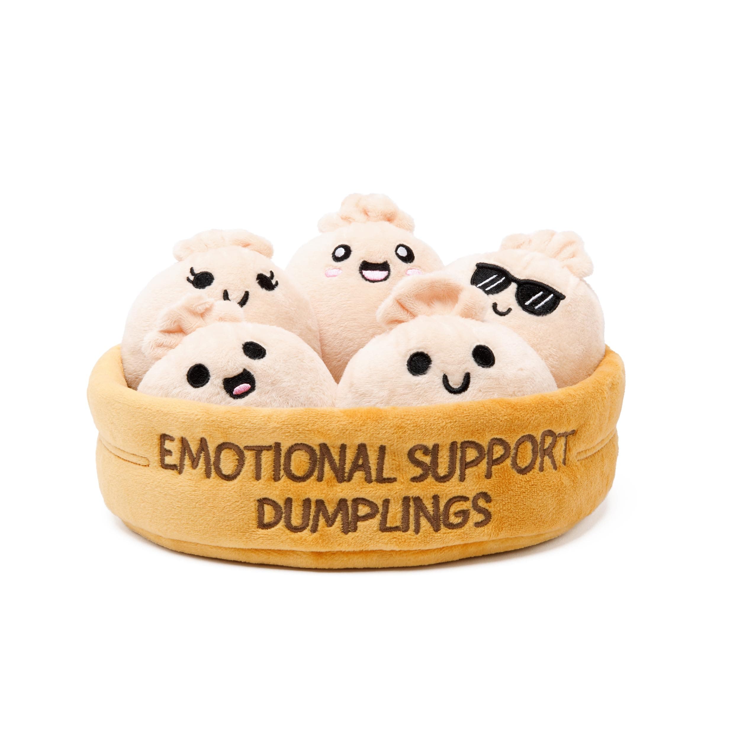WHAT DO YOU MEME? Emotional Support Dumplings - The Original Viral Cuddly Plush Comfort Food, Unique Gift for Valentine's Day, Birthdays, Christmas, Friendship & Anniversary's