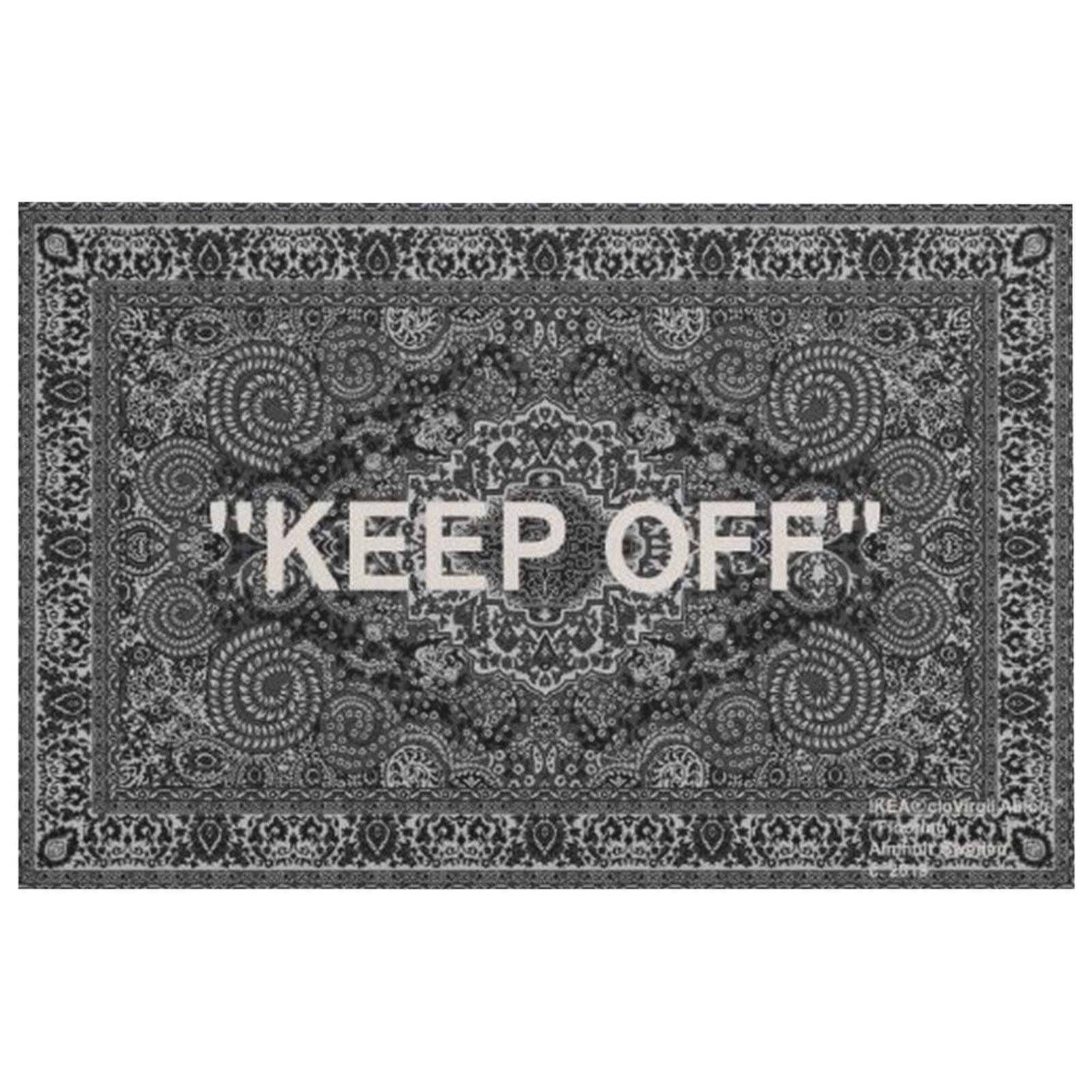 Keep Off Large Rugs Floor Mat Modern Carpet for Home Decoration Area Rug,Cozy Art Decoration Polyester Carpet 36 x 24 inch