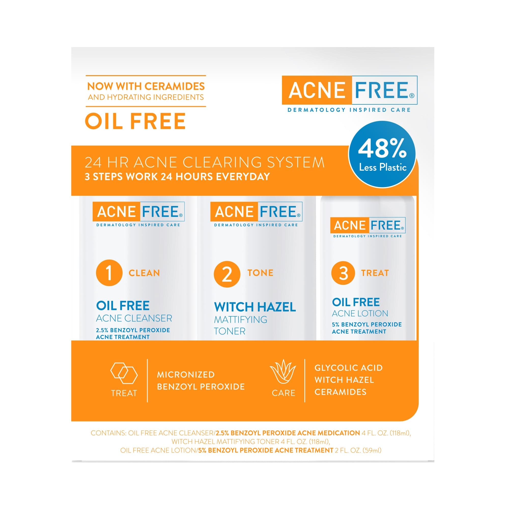 Acne Free Oil Free 24 HR Acne Clearing System