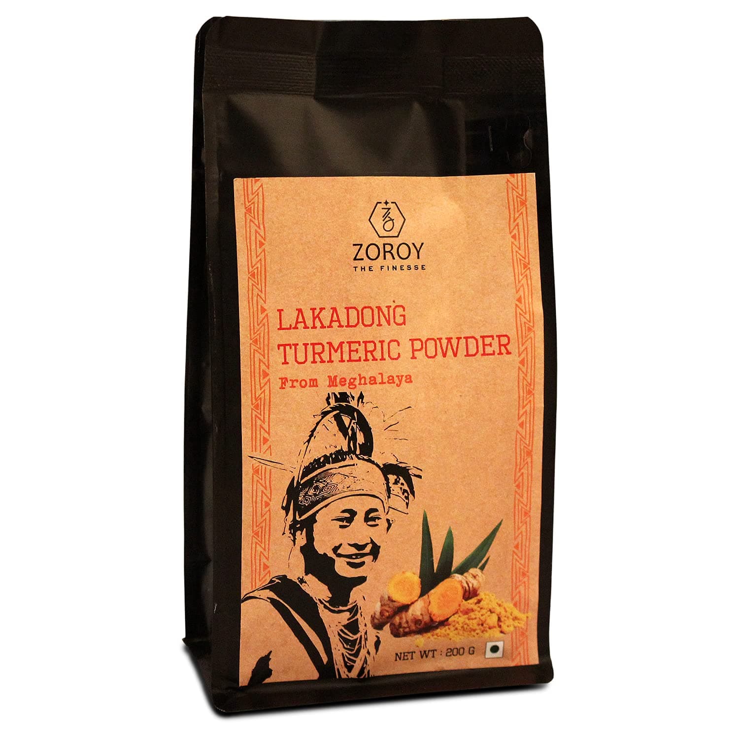ZOROY THE FINESSE Lakadong High Curcumin Turmeric/Haldi Powder | Sourced from The Farmers of Meghalaya | 200G