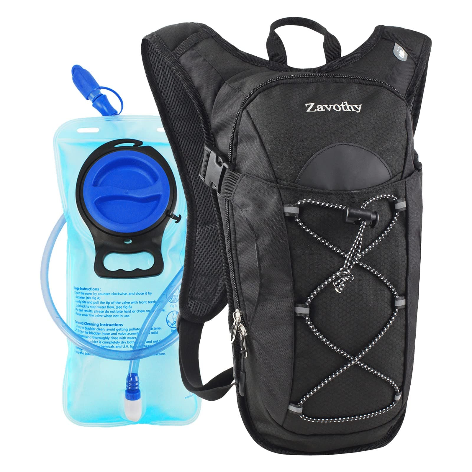 Hydration Backpack with 2L Hydration Bladder Water Backpack for Hiking Hydration Pack for Running Cycling Hiking