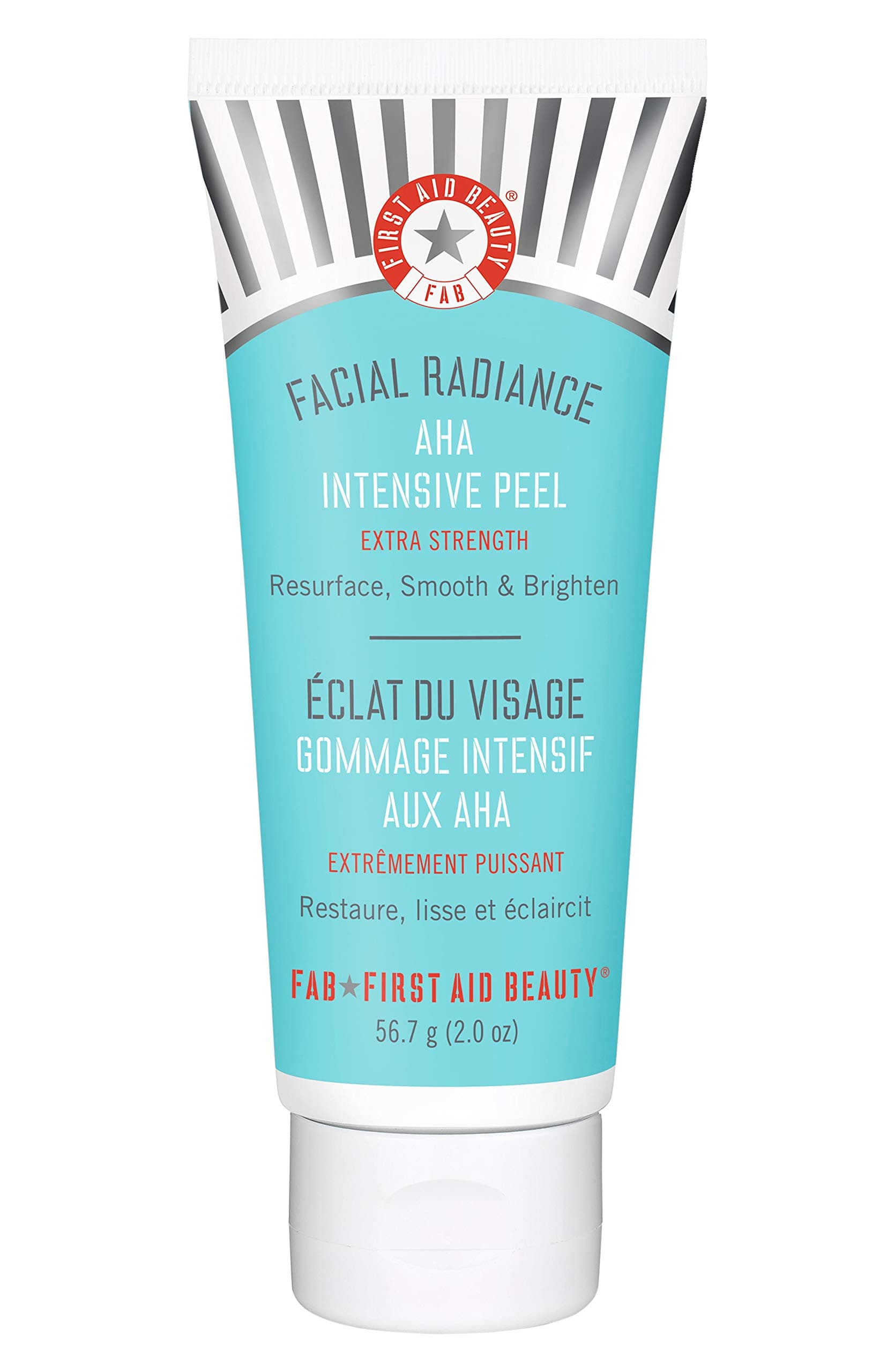 First Aid Beauty Facial Radiance AHA Intensive Peel: Fast Acting Face Peel with Salicylic Acid to Improve Skin's Texture and Clarity (2 oz)