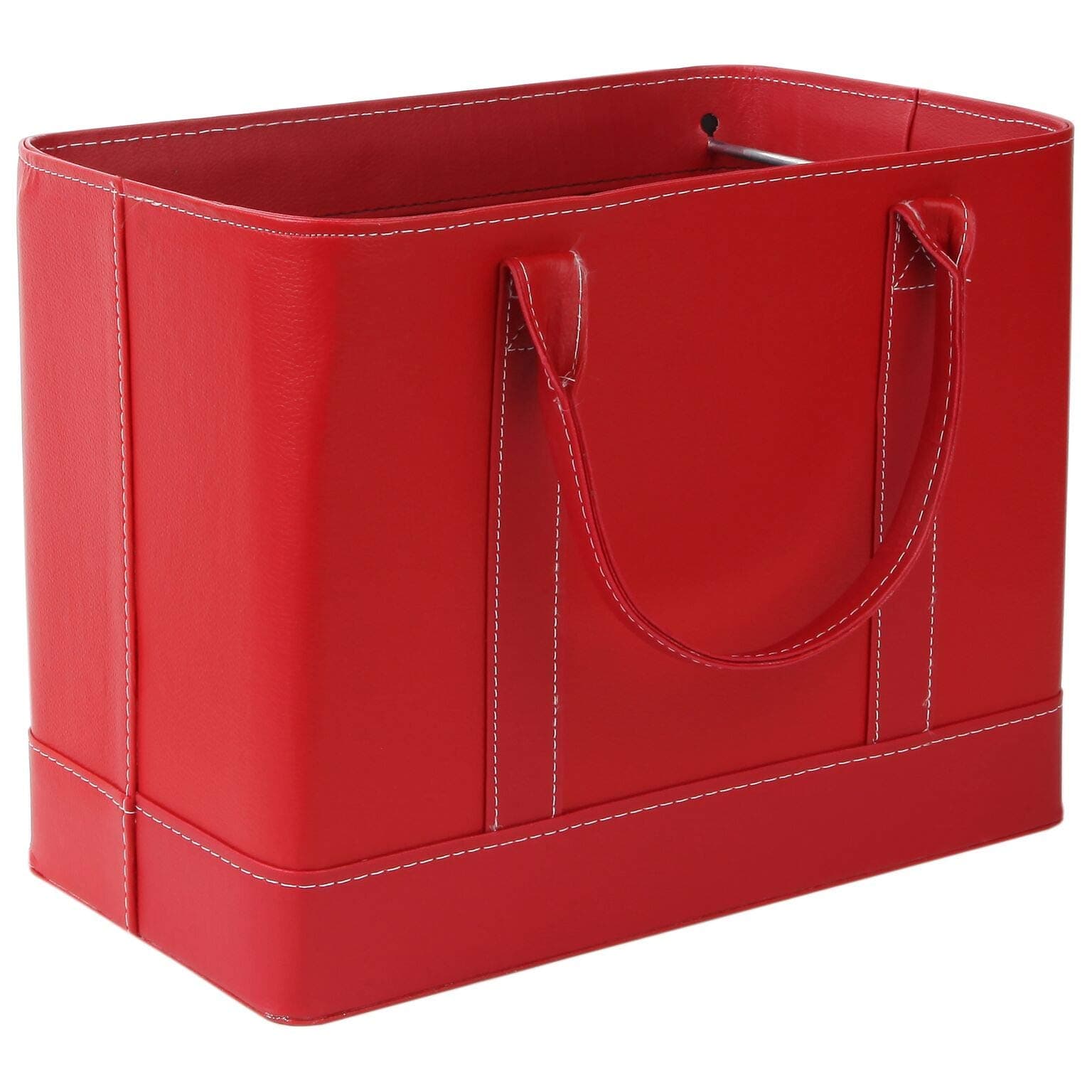 MANNERESTrenton Gifts File Organizer Tote | Stylish Way to Keep Organized | Red