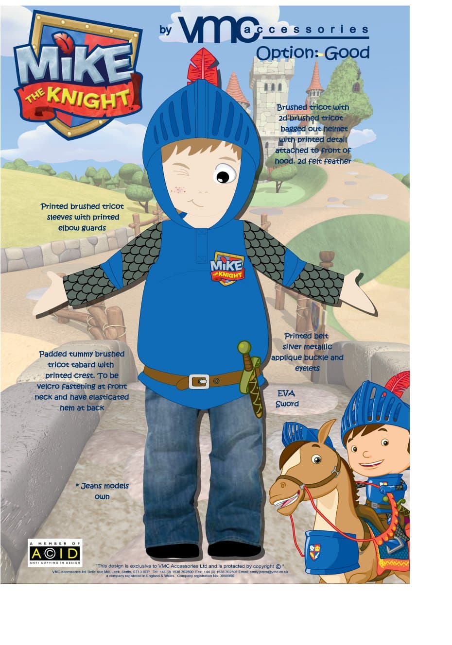 Mike the Knight Dress Up Outfit