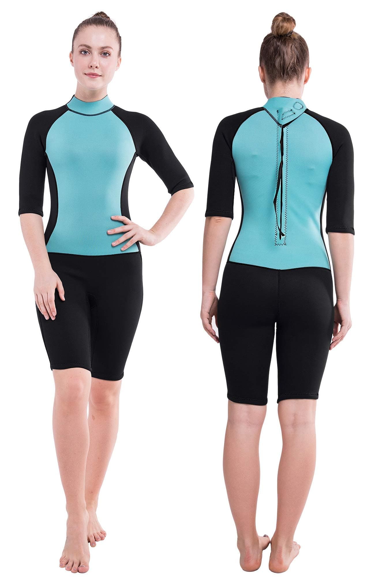 DEHAI Women Men Dive Skins Suit Rash Guard Full Body Swim Swimsuit, 1mm Wet Suits Drysuits Long Sleeve Youth UV Sunsuit for Diving Kayaking Surfing Scuba Waterski Water Sports