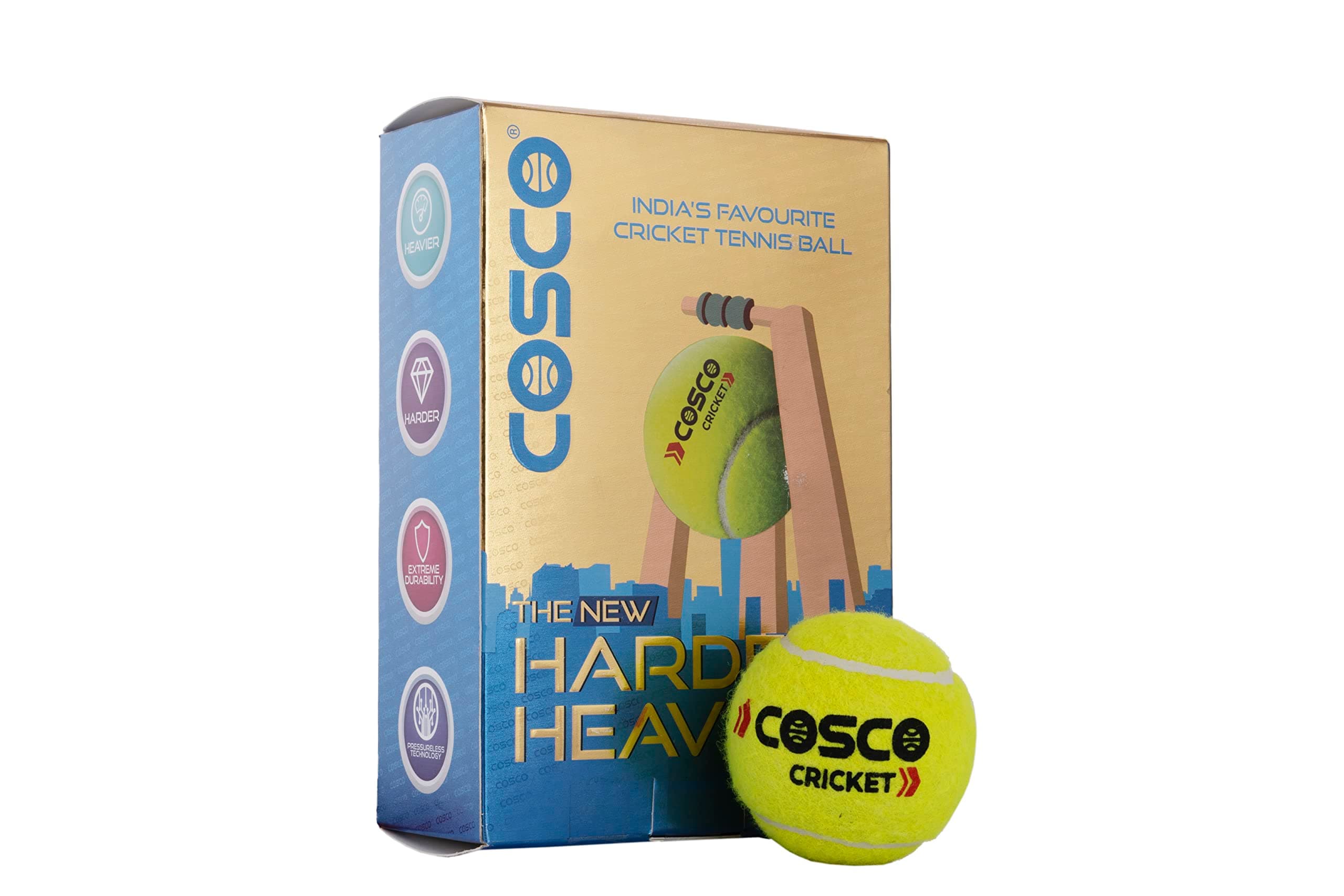 Cosco Light Cricket Tennis Ball