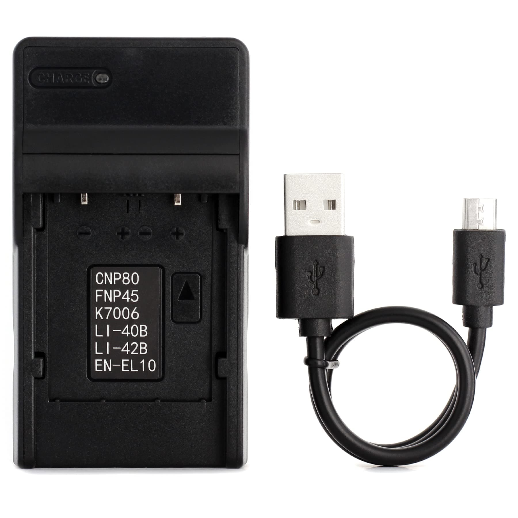 Norifon EN-EL10 USB Charger for Nikon Coolpix S200, S203, S210, S220, S230, S3000, S4000, S500, S510, S5100, S520, S570, S60, S600, S700, S80 Camera and More