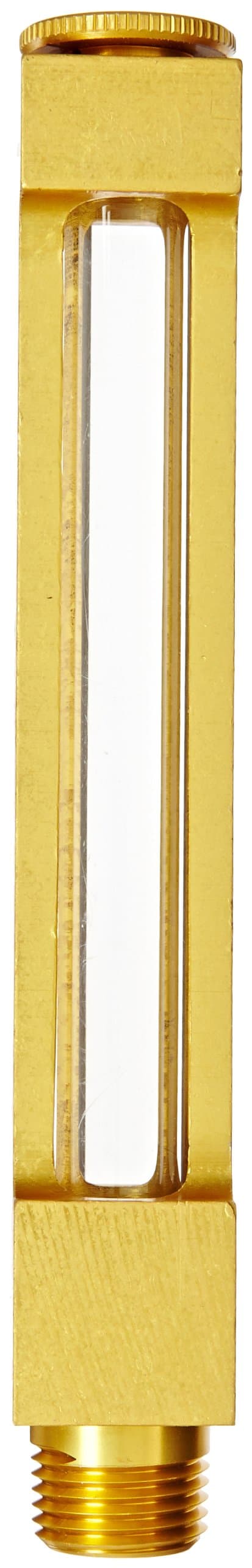 GITS 15333 Style VFG Liquid Level Gauge, 1/2"-14 Male NPT, 5/8 Overall Height, 6-7/8" Bottle Height