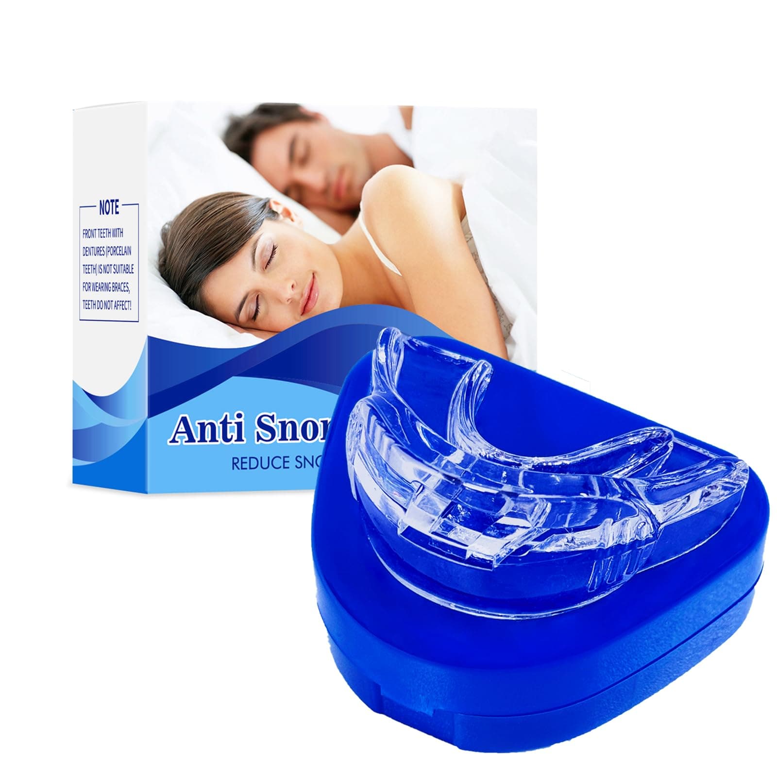 Anti-Snoring Mouthpiece, Effective Anti-Snoring Mouth Guard for Stop Snoring, Snore Solution Devices for Men and Women-M18