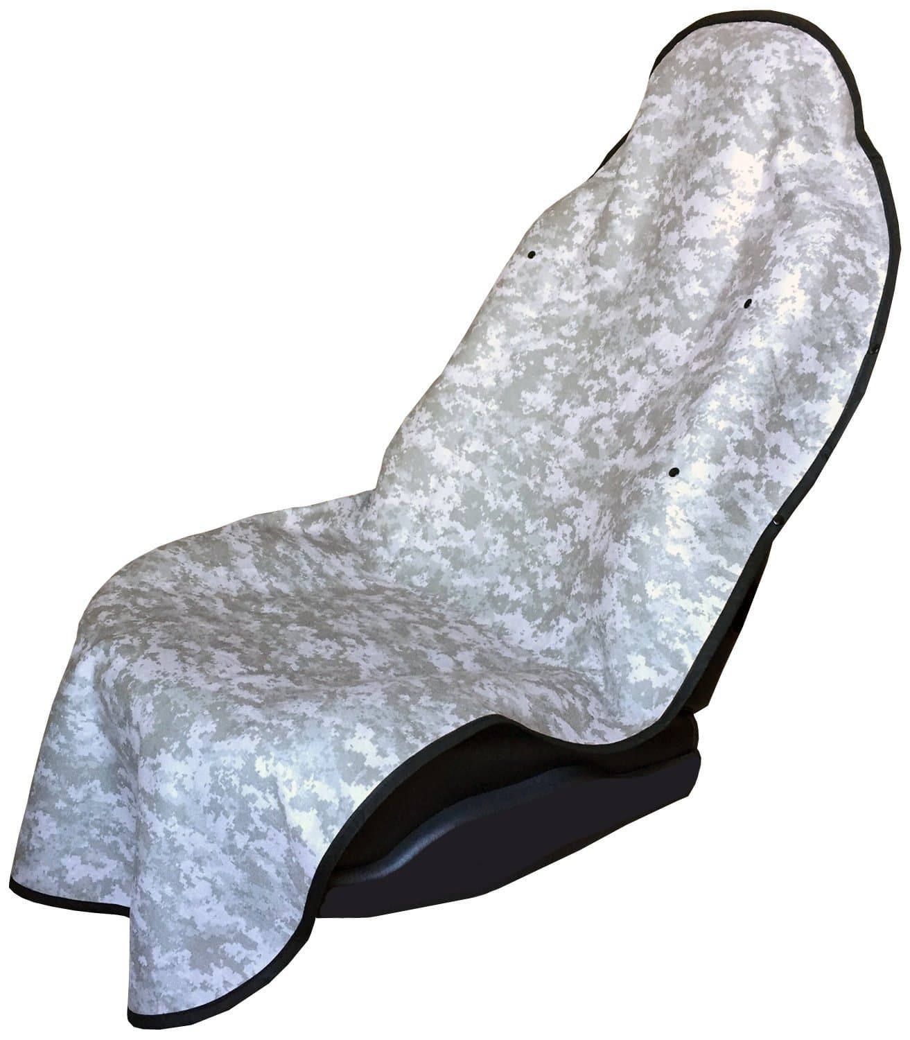 Post-Workout Car and Truck Seat Cover Protector. Universal Fit, Machine Washable, Grippy Nonslip Backing. After a Workout, Beach, Outdoors Seat Protection - Urban Camo