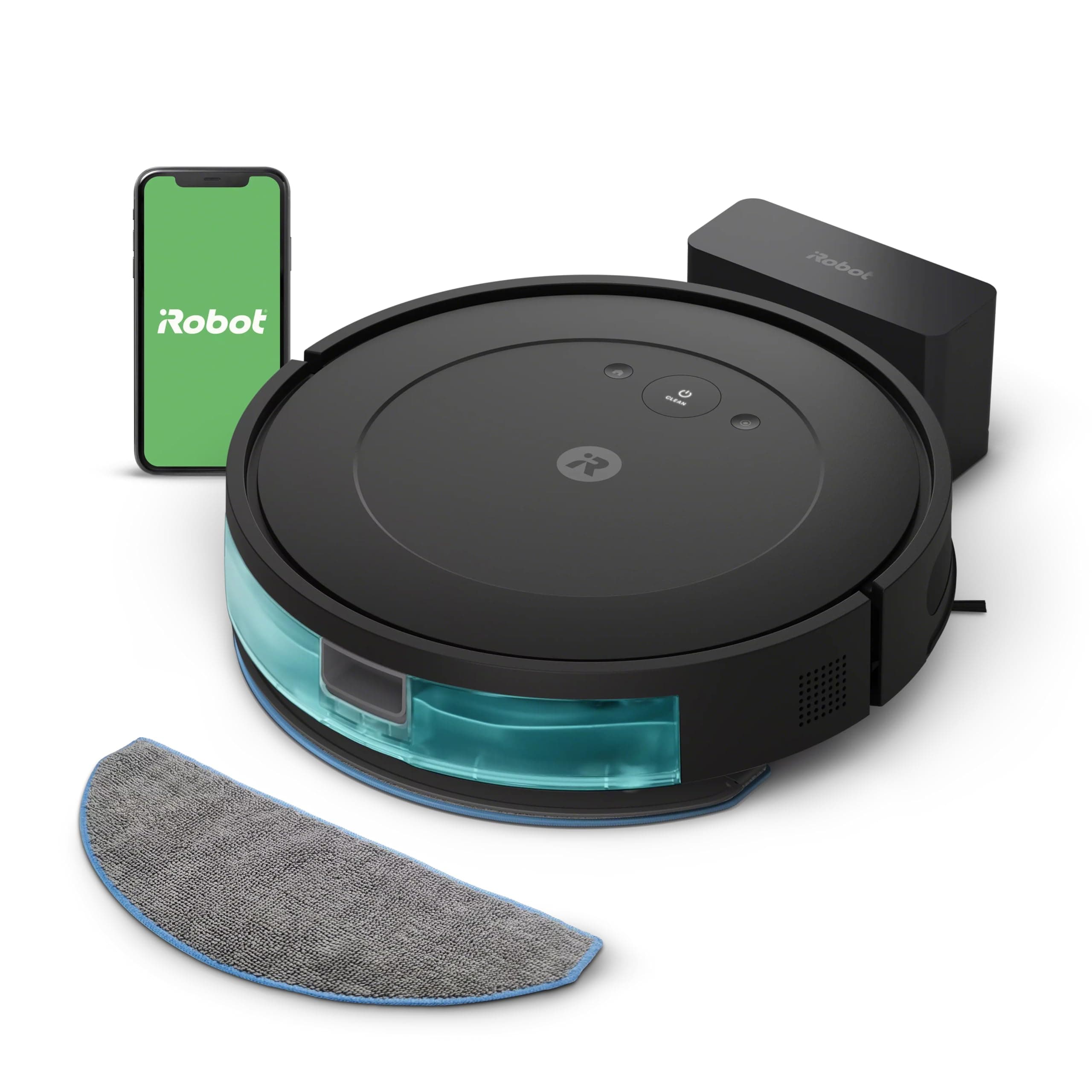 Roomba Combo Robot Vacuum & Mop (Y0110) - Easy to use, Power-Lifting Suction, Vacuums and mops, Multi-Surface Cleaning, Smart Navigation Cleans in Neat Rows, Self-Charging, Alexa