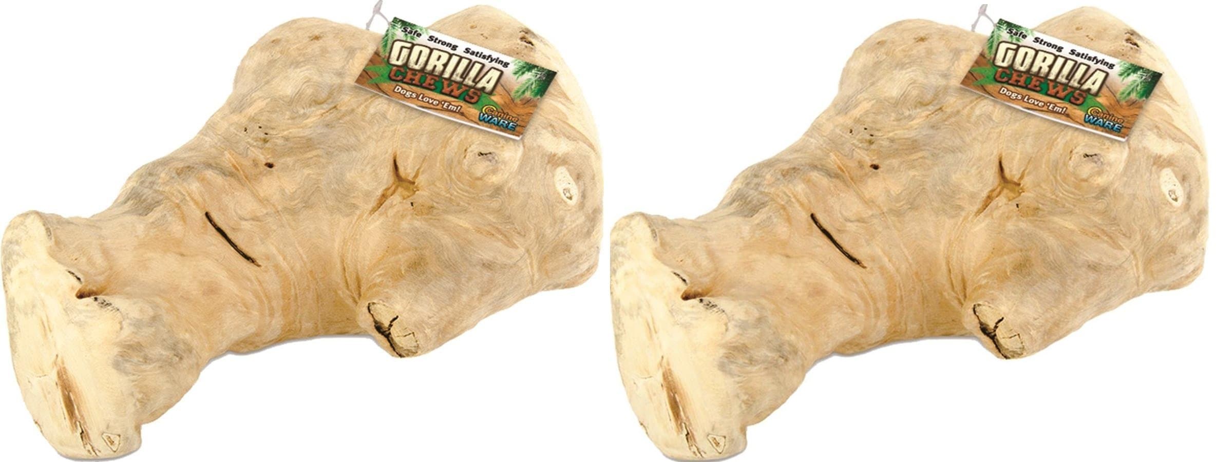 Ware Manufacturing 2 Pack of Gorilla Chew, Large, Long Lasting Wood Chew for Dogs