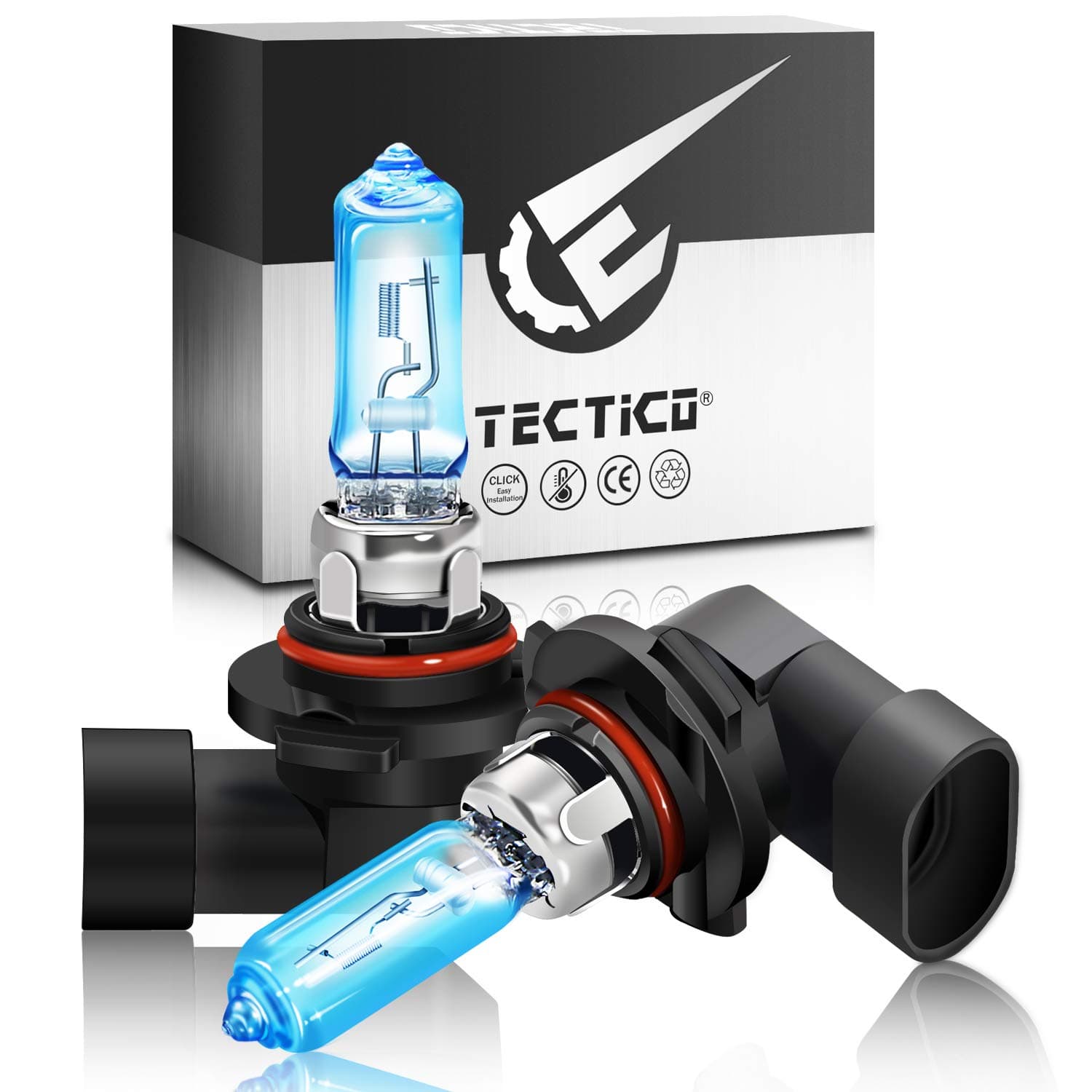 TECTICO Hir2 9012 Halogen Headlight Bulbs 12V 55W Warm White Ultra Super Bright Fog Light DRL Car Replacement, 2 Lamps