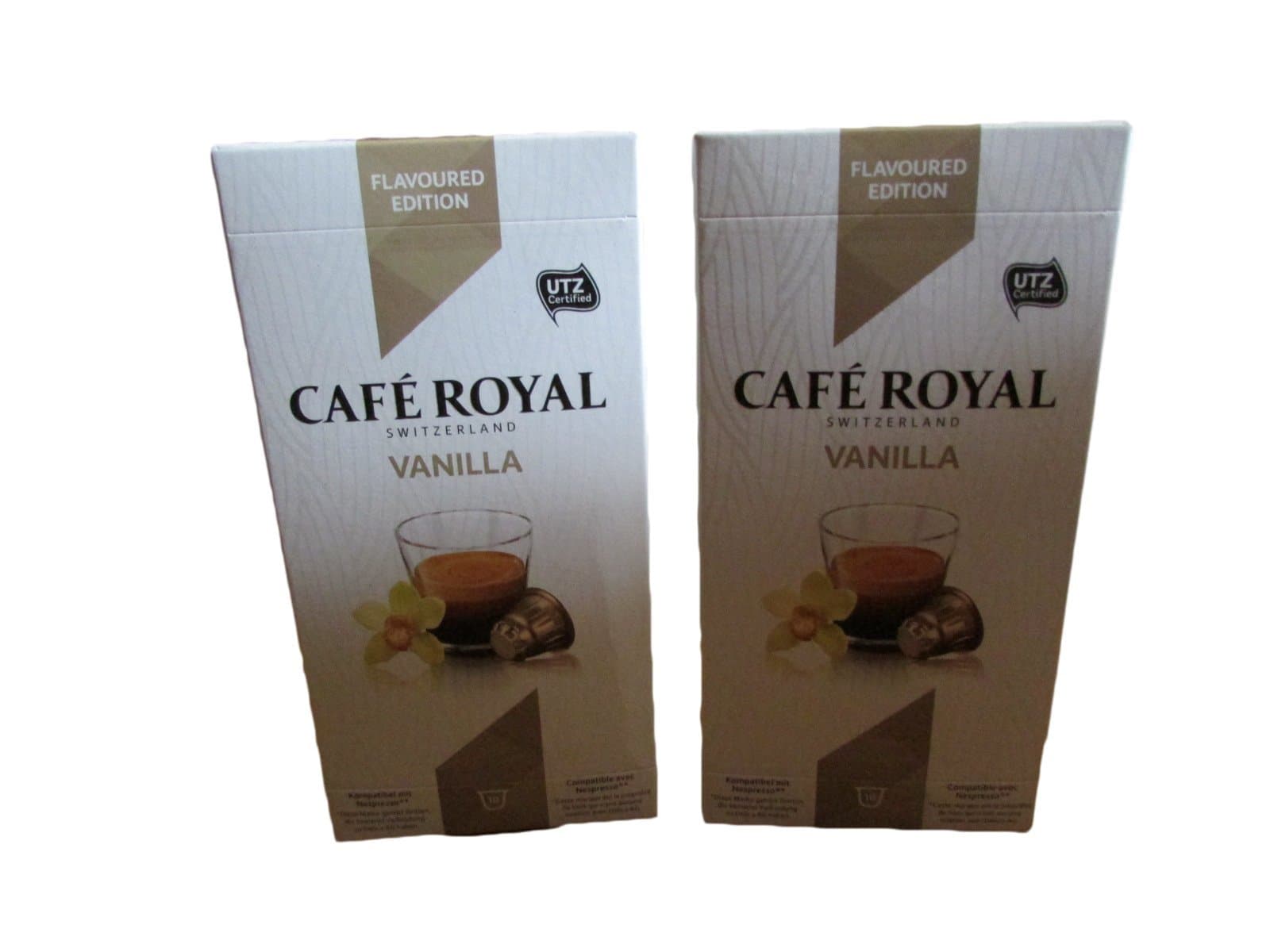 20 Cafe Royal Nespresso Style Coffee Pods - Swiss Coffee (Vanilla)