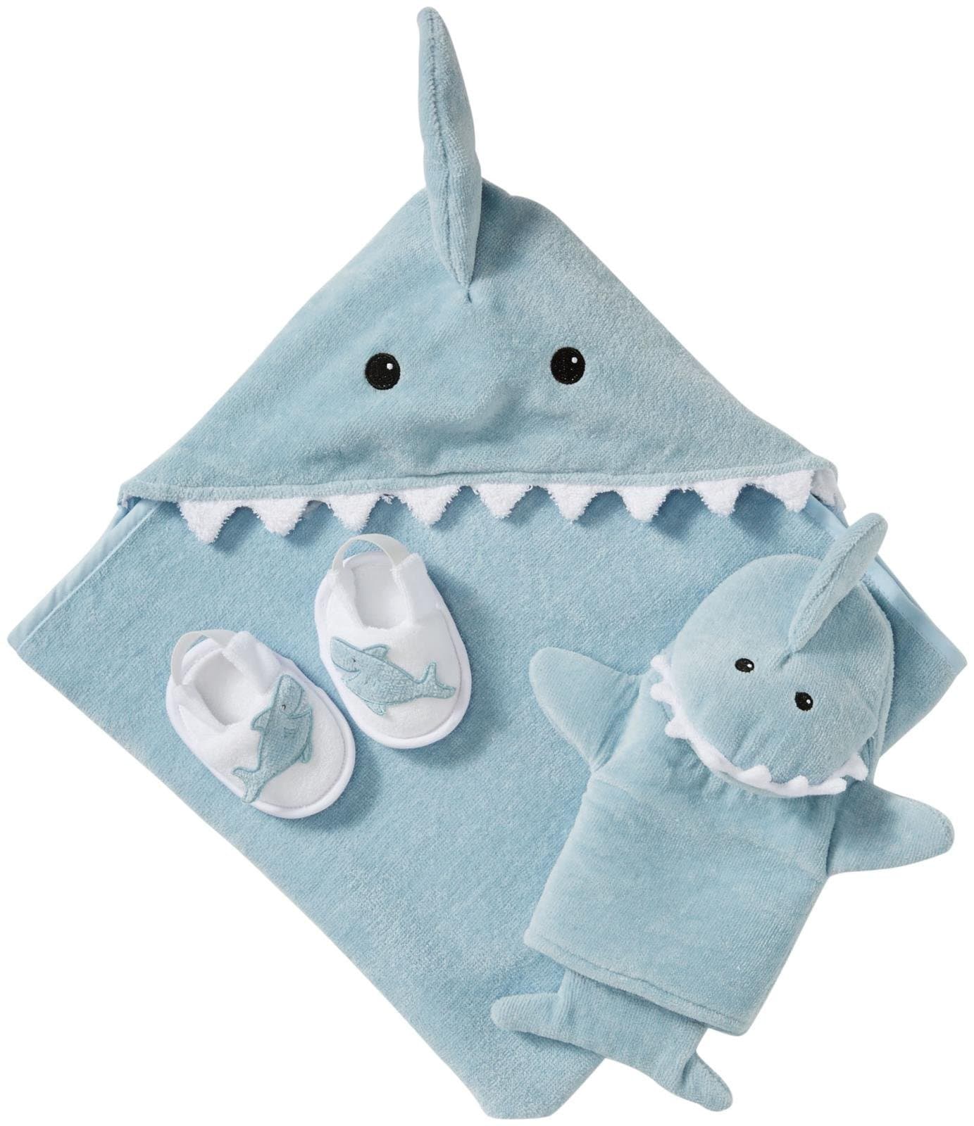 Baby Shark Baby Gift Set -Babies Bath Essentials, Newborn Baby Boy Gift, Shark-Themed Shower Gift