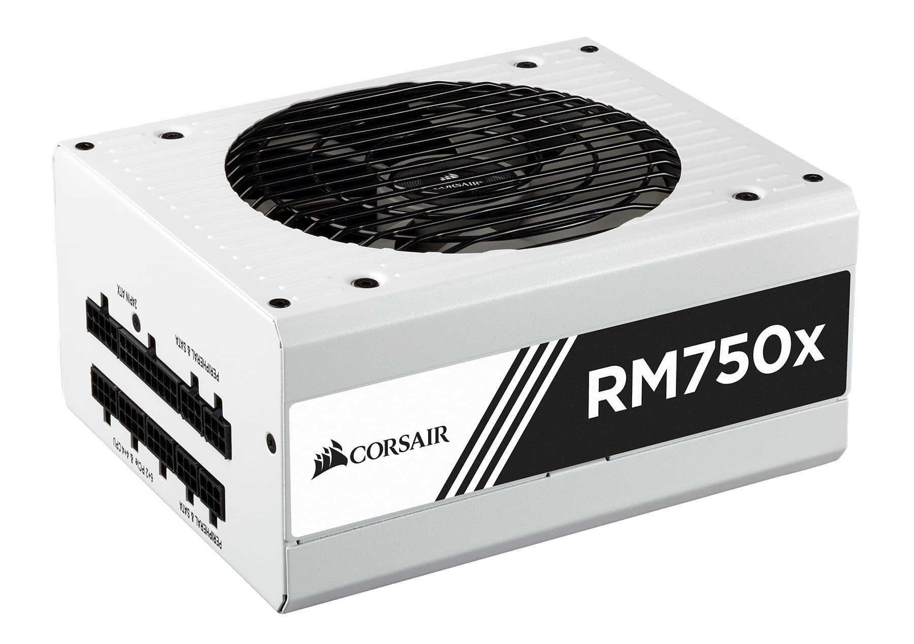 CORSAIR RMX White Series, RM750x, 750 Watt, 80+ Gold Certified, Fully Modular Power Supply- White