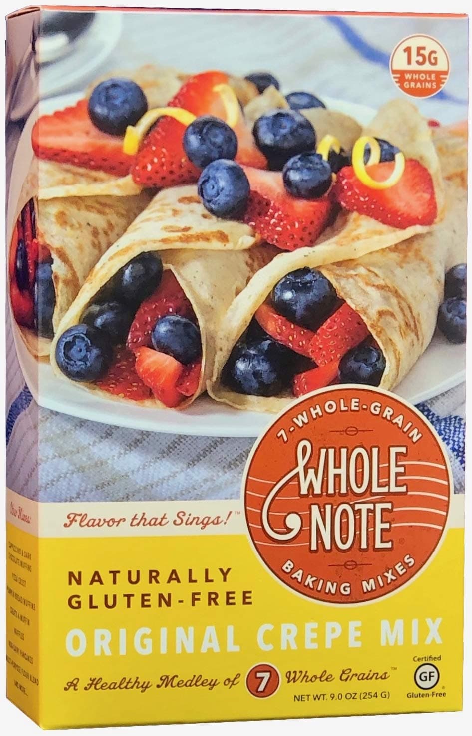 Whole Note Crepe Mix, 7-Whole-Grain and Naturally Gluten-Free (Pack of 3)