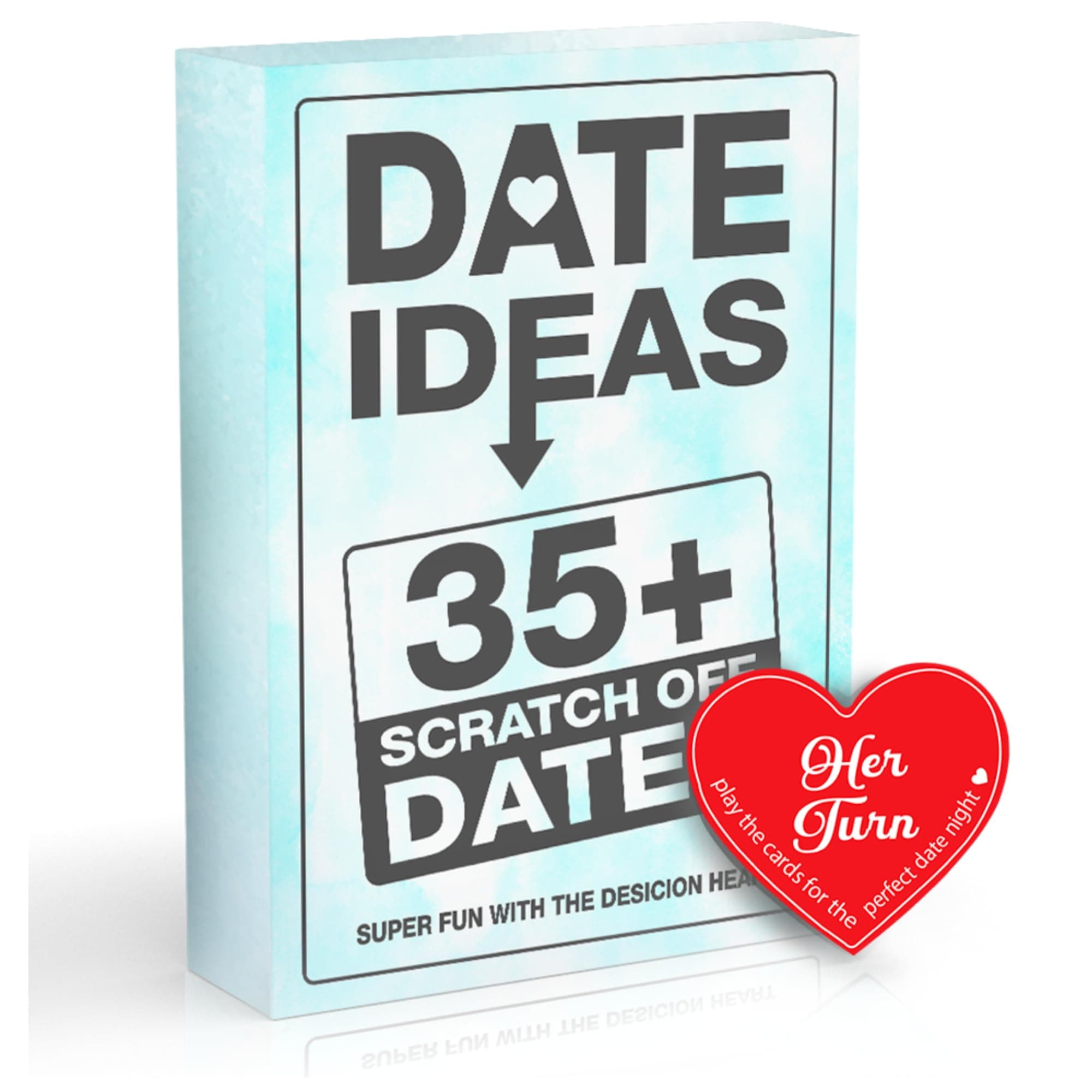 35 Date Ideas Card Games for Couples Date Night - Unique Date Deck Scratch Off Cards, Gifts for Boyfriend, Girlfriend, Newlywed, Wife, Husband - Special Couples Gift for Valentine's Day, Birthdays