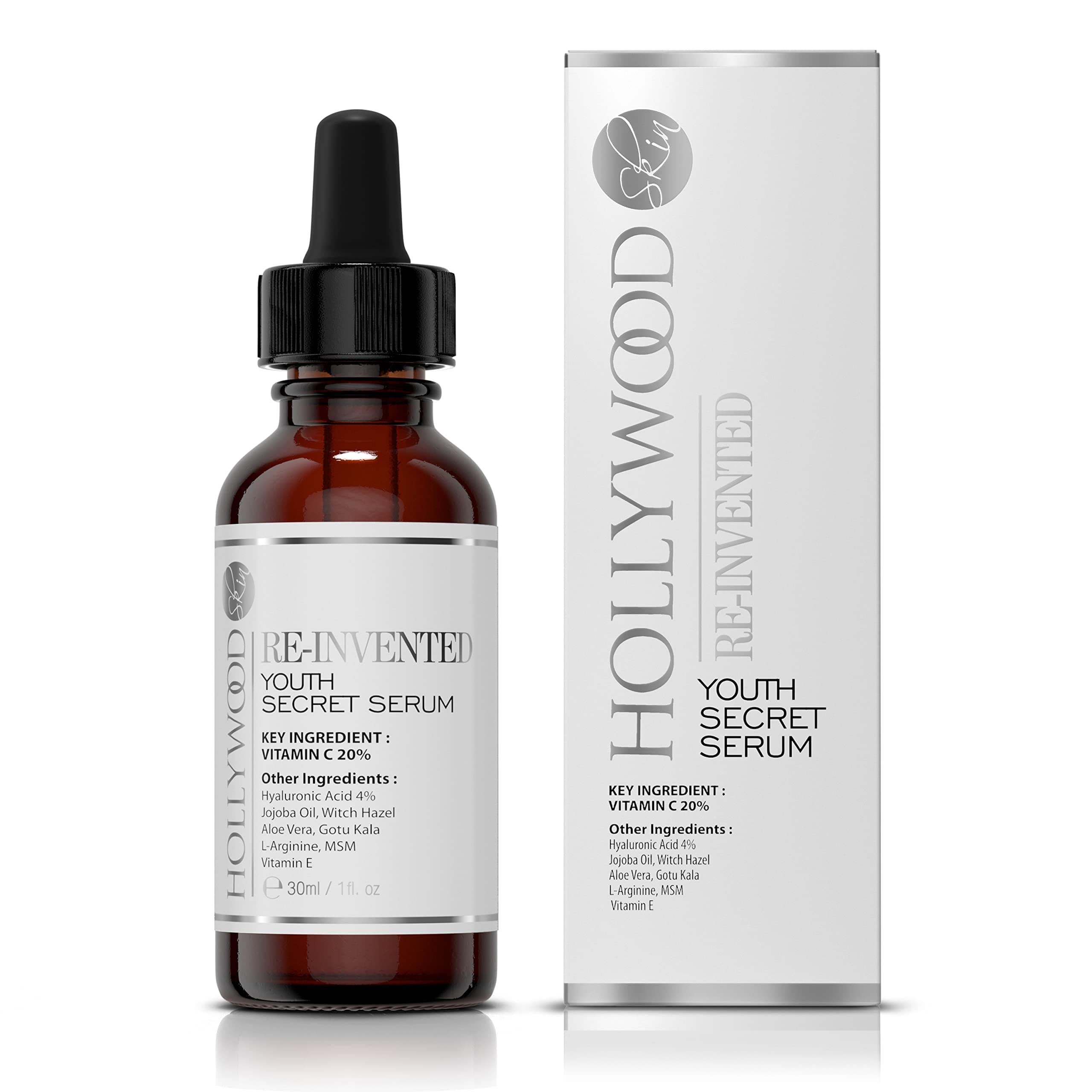 Anti-Age Serum - Premium 20% Vitamin C Serum For Face with Hyaluronic Acid, Retinol & Amino Acids - Boost Skin Collagen, Brighten, Hydrate & Plump Skin, Anti Aging & Wrinkle Facial Serum. 30ml