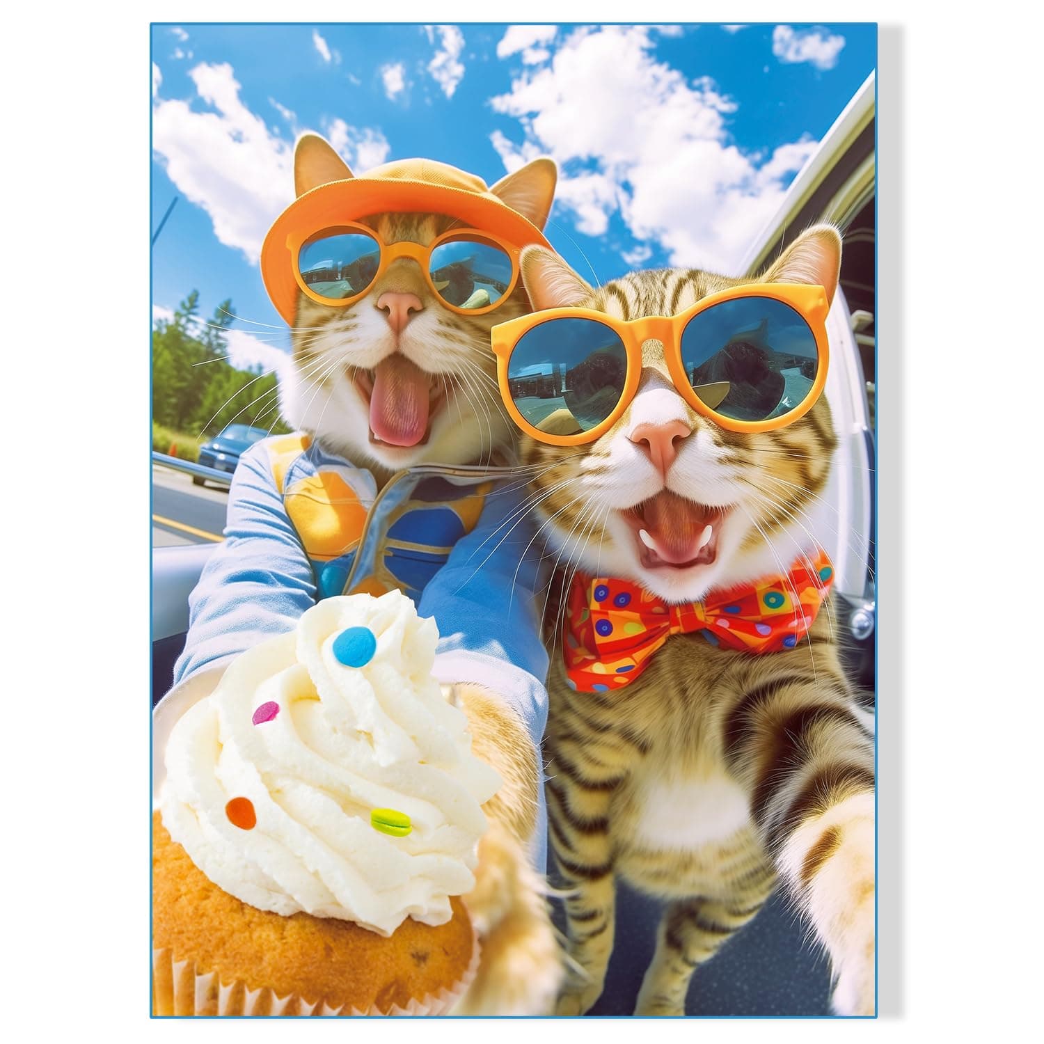 500 Pieces Jigsaw Puzzles for Adults and Teens and Kids Family Happy Gift Idea Cats Selfie