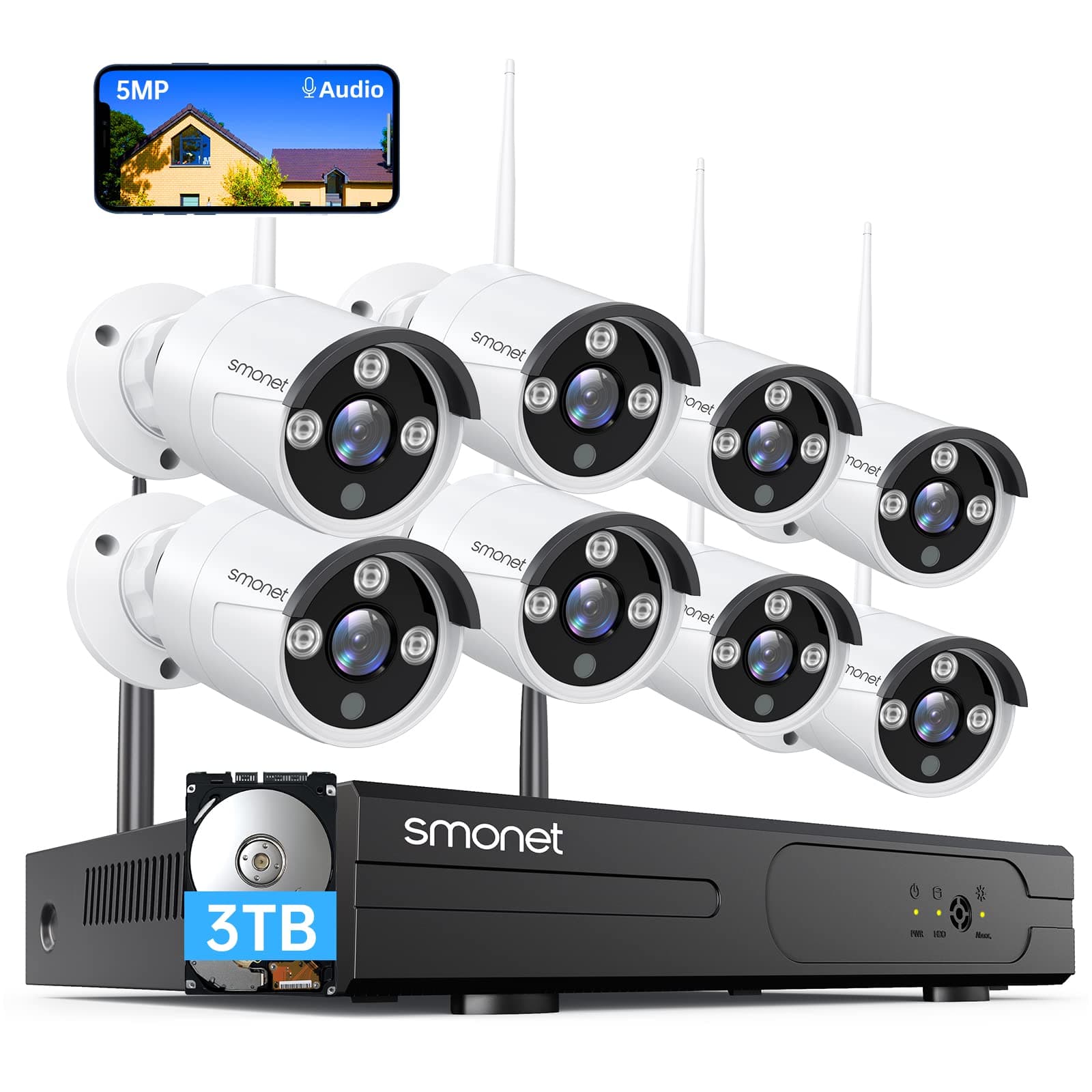 8CH Wireless Securiy Camera System