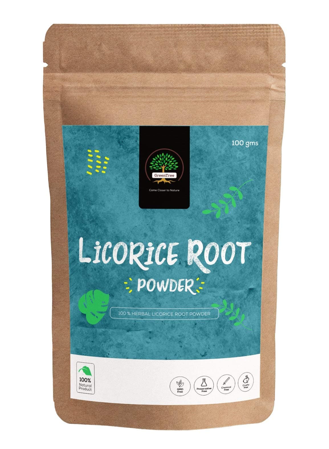 GreenTree Herbal Licorice Powder for Skin Care (100 Gms)