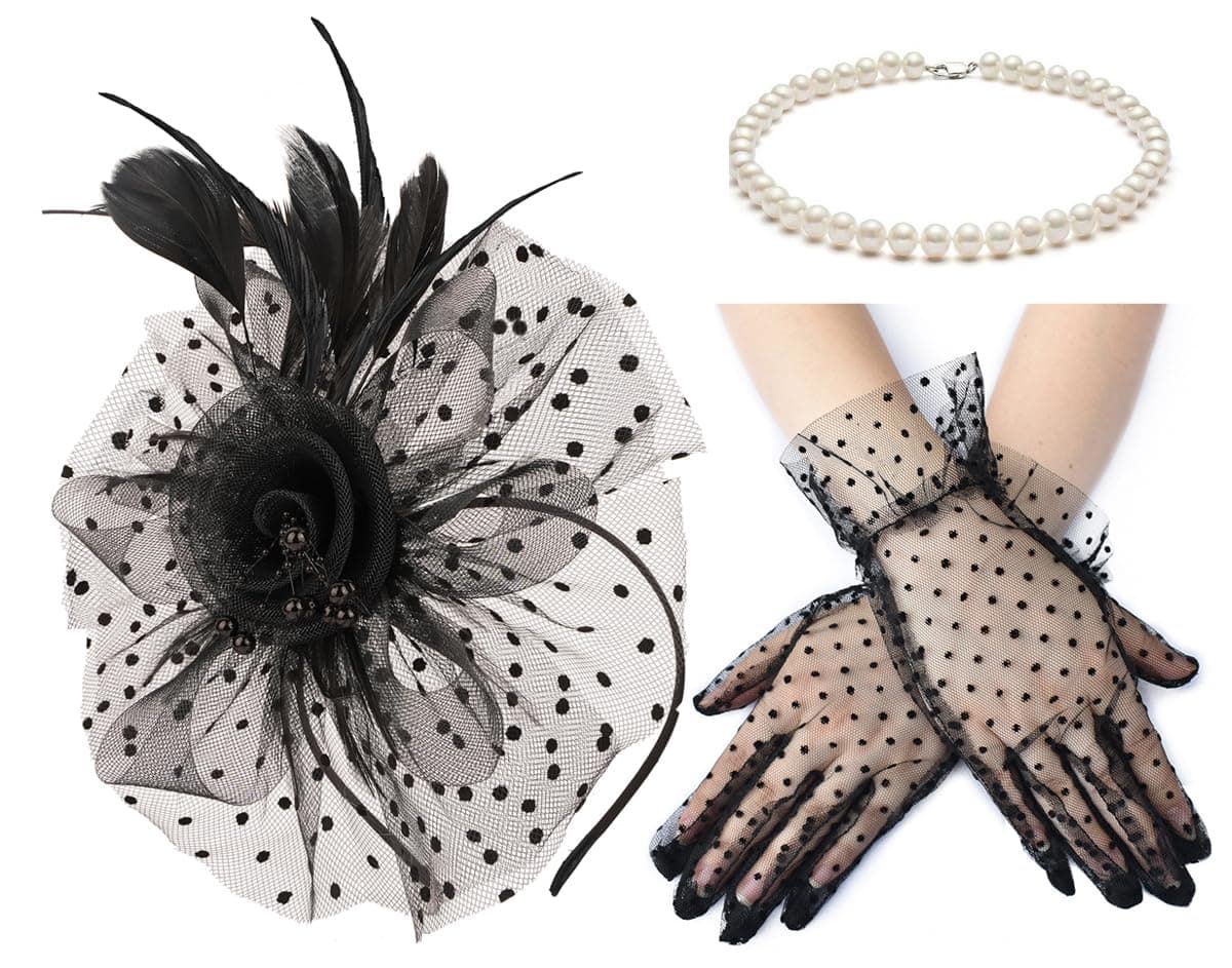 Fascinators Hat for Women Tea Party Headband Kentucky Derby Wedding Flower Cocktail Mesh Feathers Hair Clip