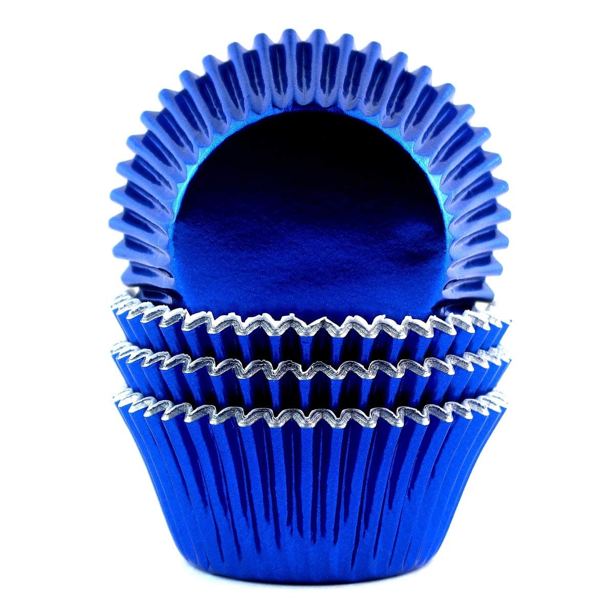 Eoonfirst Standard Navy Blue Foil Cupcake Liners 100 Pcs
